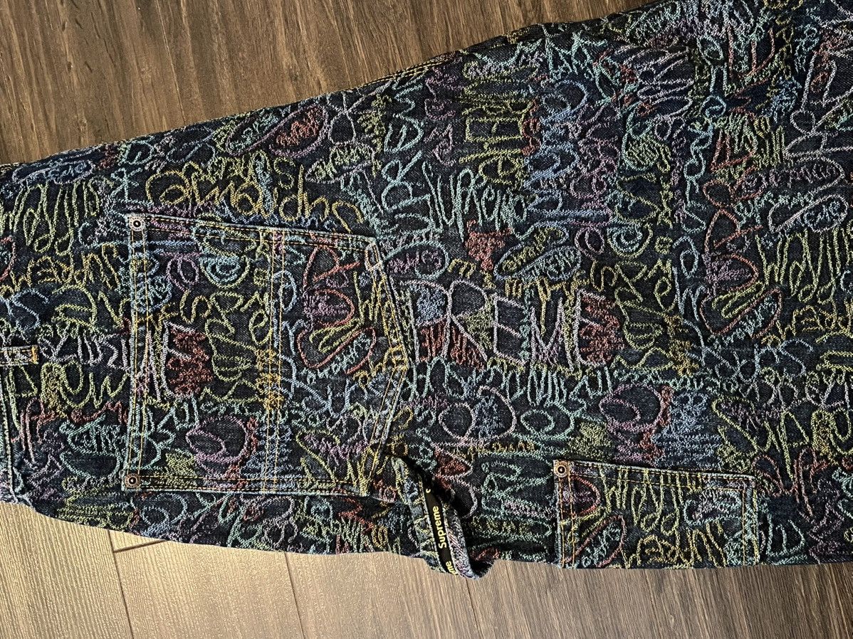 Supreme Supreme Denim Handstyle Double Knee Shorts 35 Size US 36 / EU 52 - 5 Thumbnail
