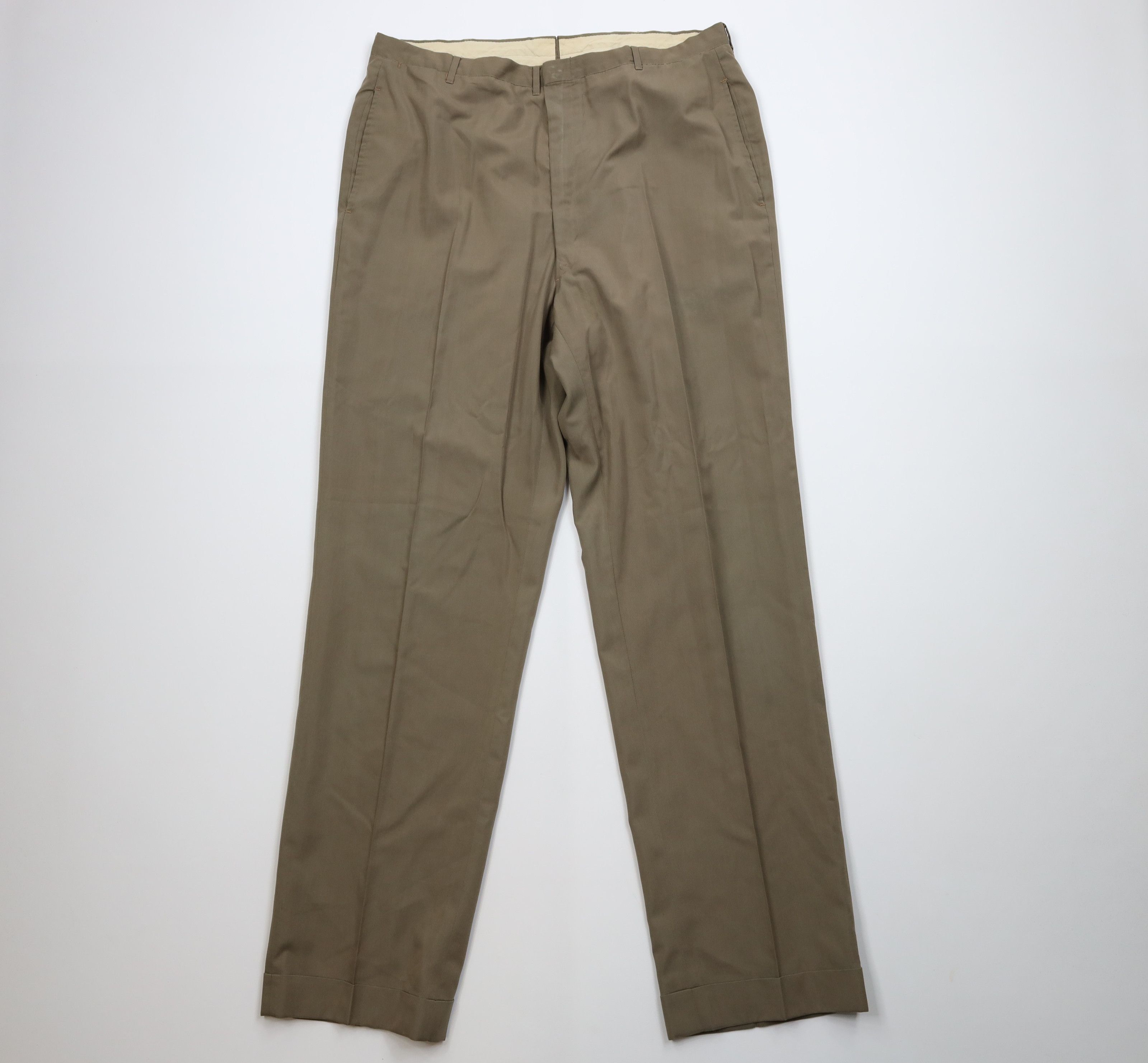 Vintage Vintage 50s 60s Streetwear Gabardine Wide Leg Pants USA Size US 36 / EU 52 - 1 Thumbnail