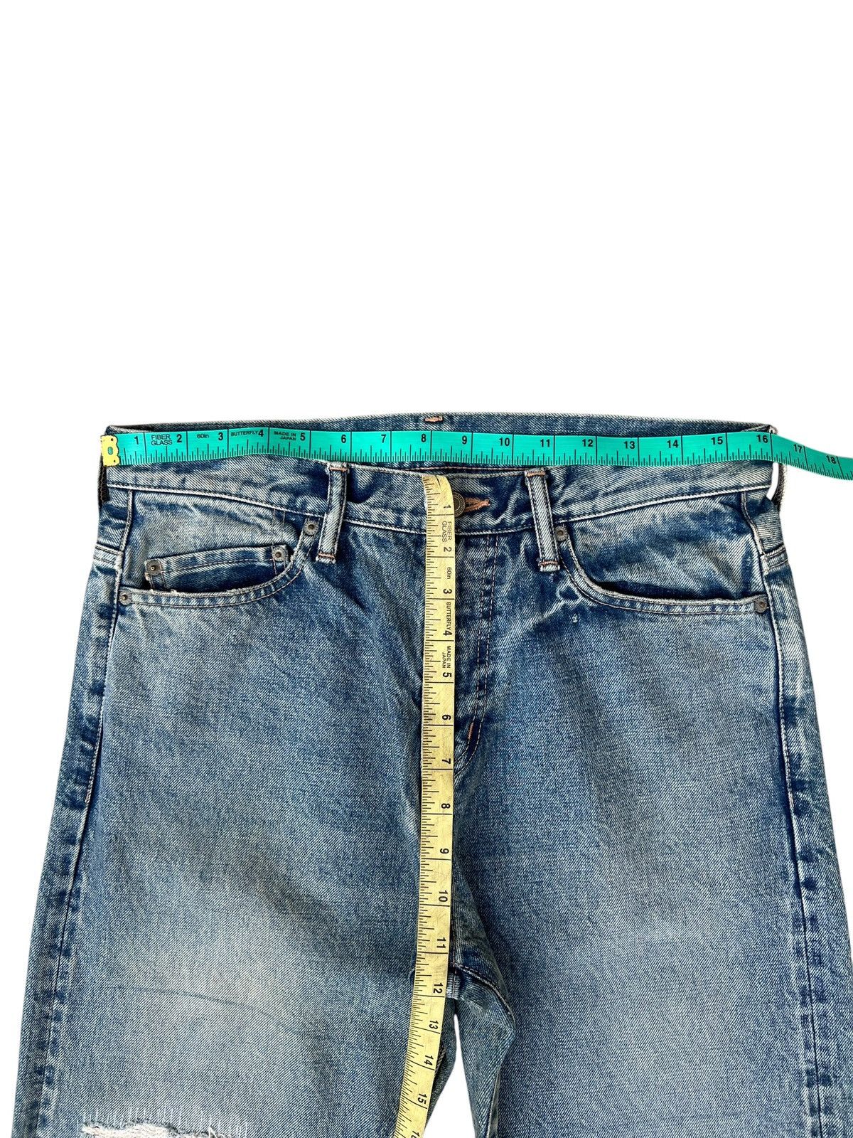 RATS JAPAN Vintage Rats Japan Distress Thick Denim Selvedge Jeans Size US 31 - 4 Thumbnail