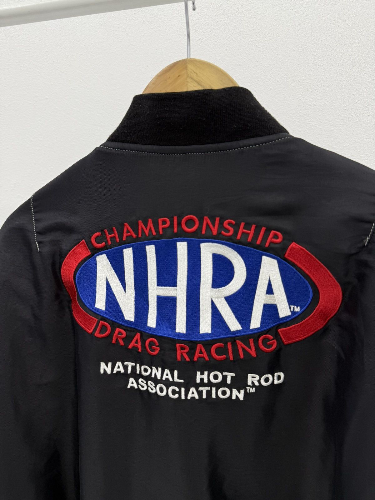 Sports Specialties National Hot Rod Association NHRA Drag Racing Bomber Jacket Size US L / EU 52-54 / 3 - 12 Thumbnail
