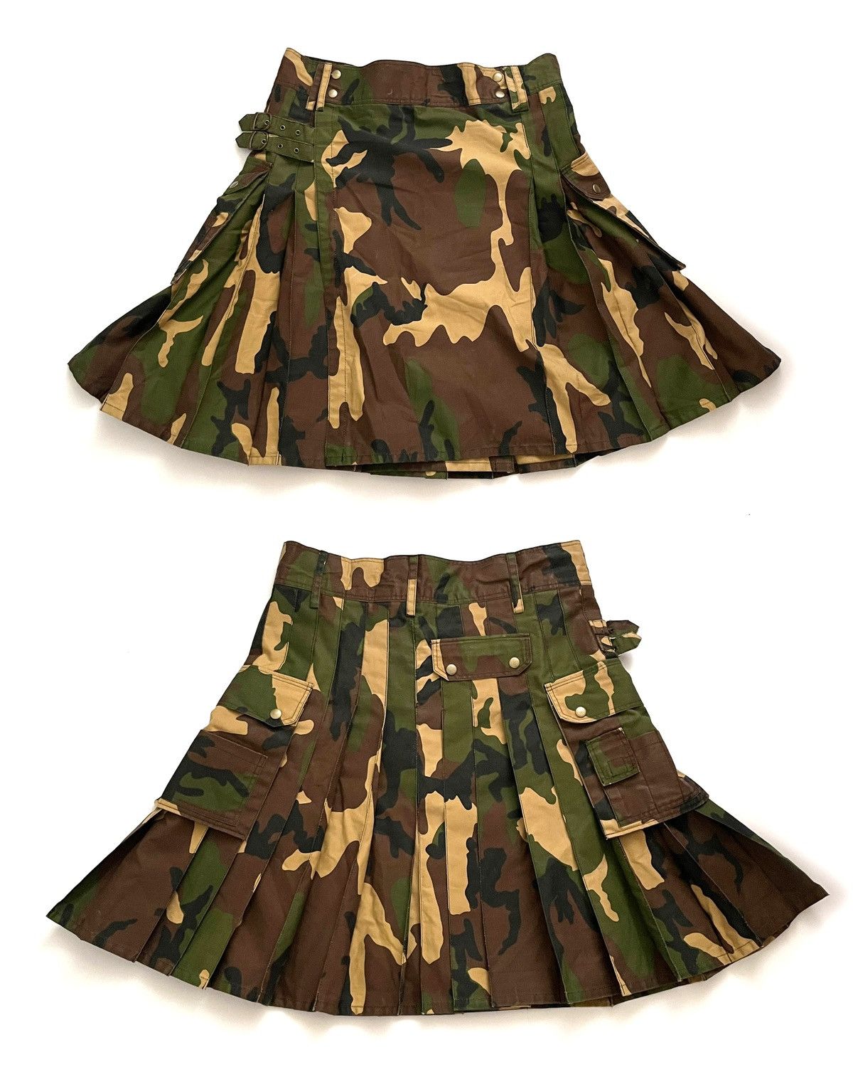 Handmade Archive Military Camo Cargo Handmade Skirt Size 36" / US 14 / IT 50 - 2 Thumbnail