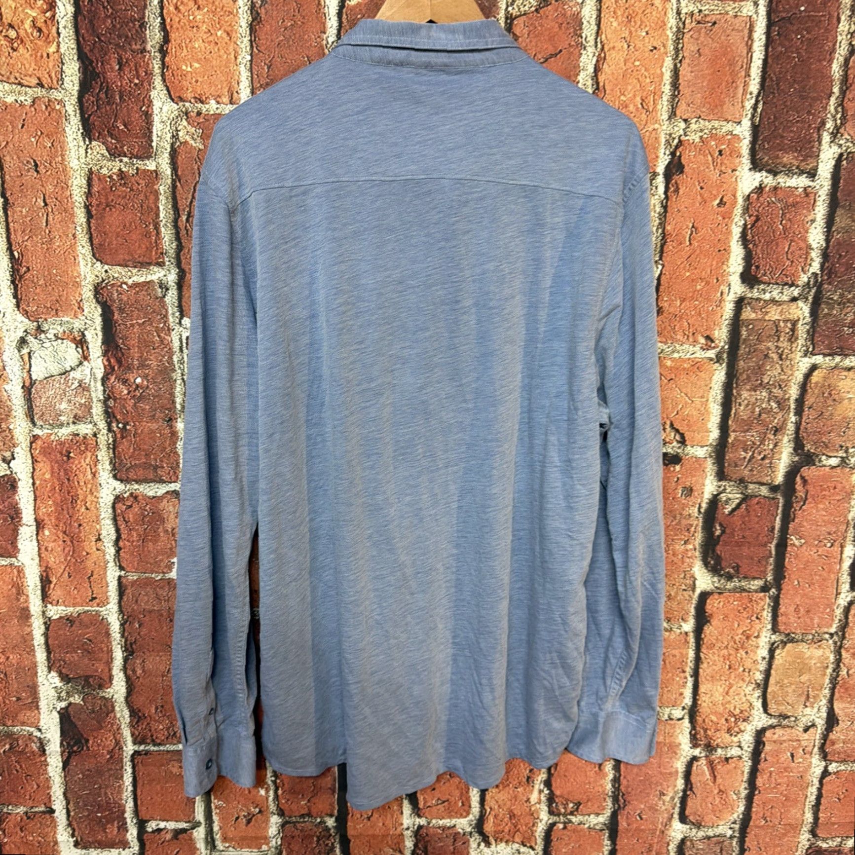 TravisMathew Travis Mathew Shirt Mens 2XL Blue Long Sleeve Pima Stretch Golf Performance Shirt Size US XXL / EU 58 / 5 - 3 Thumbnail