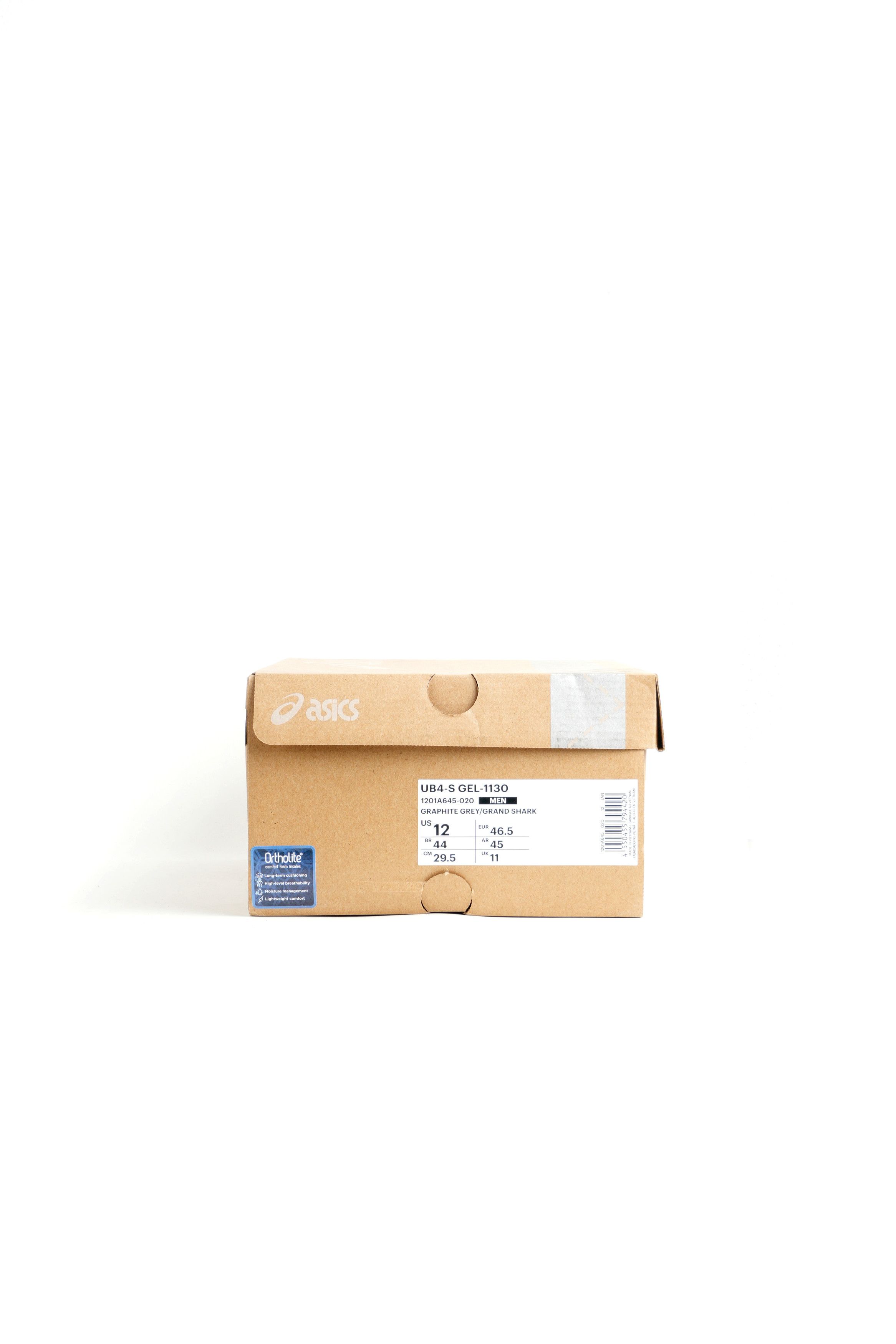 Asics × Kiko Kostadinov UB4-S Gel-1130 Sneakers "Graphite Grey/Grand Shark" Size US 12 / EU 45 - 2 Thumbnail