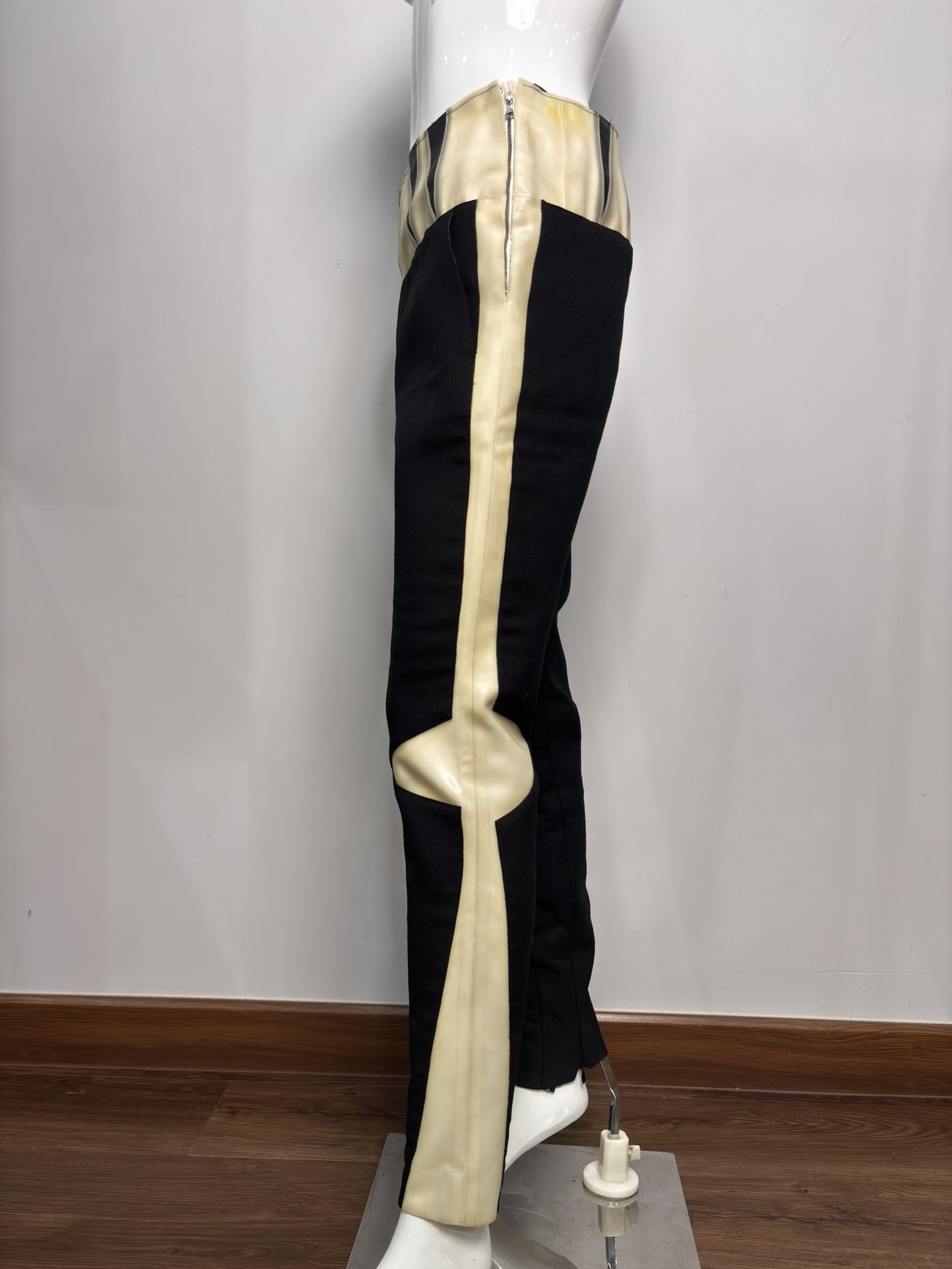 Balenciaga Balenciaga Black Trousers with Leather Waistband Size 27" / US 4 / IT 40 - 5 Thumbnail