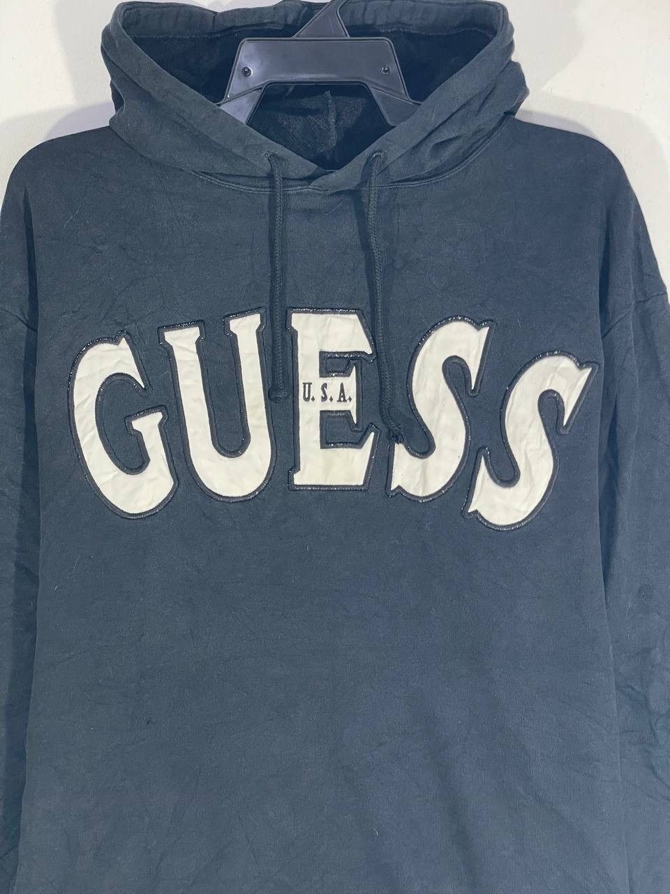 Guess Vintage 90s guess hoodie jumper size L Size US L / EU 52-54 / 3 - 4 Thumbnail