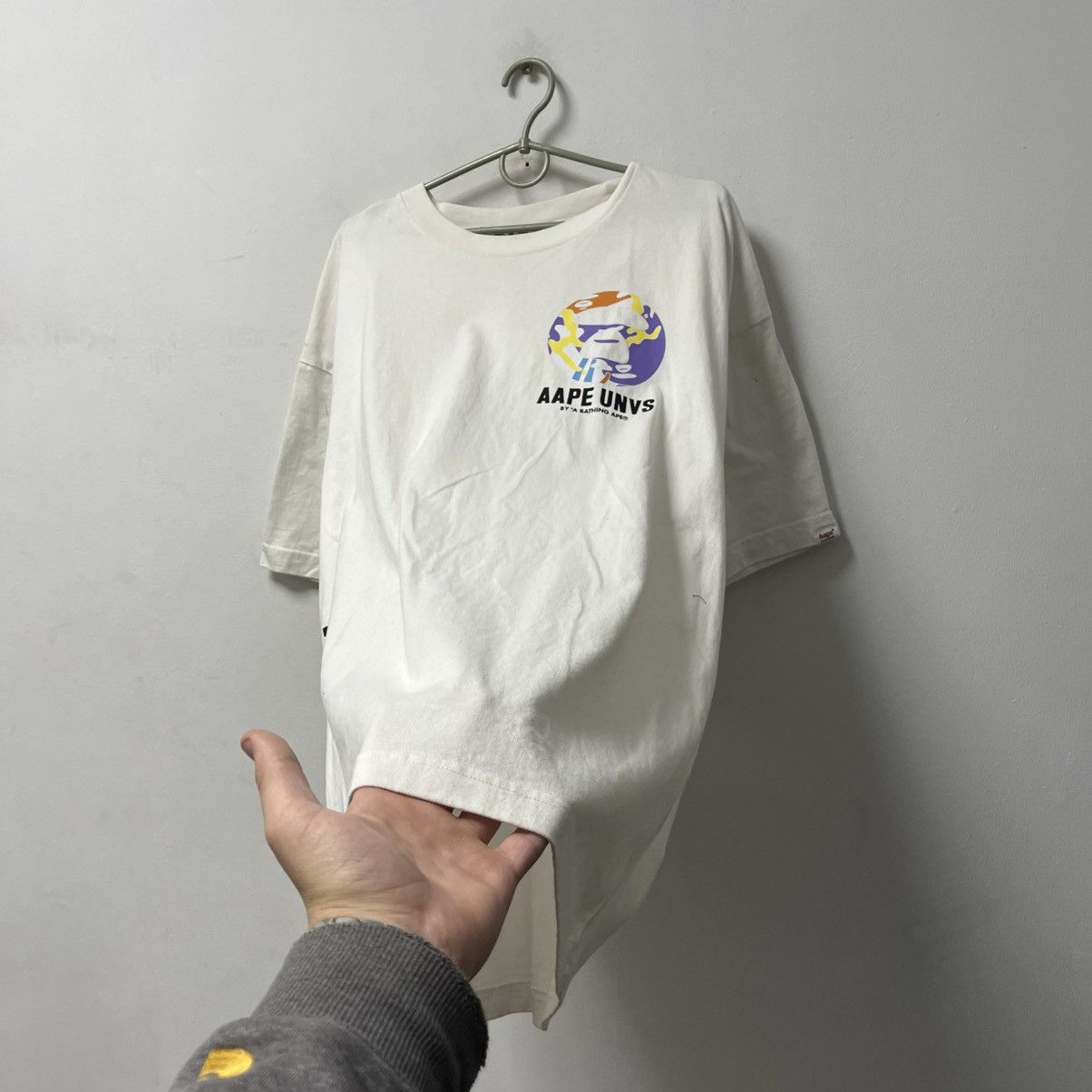 Aape Aape Bape circle logo t-shirt tee big logo Size XL Size US XL / EU 56 / 4 - 9 Thumbnail