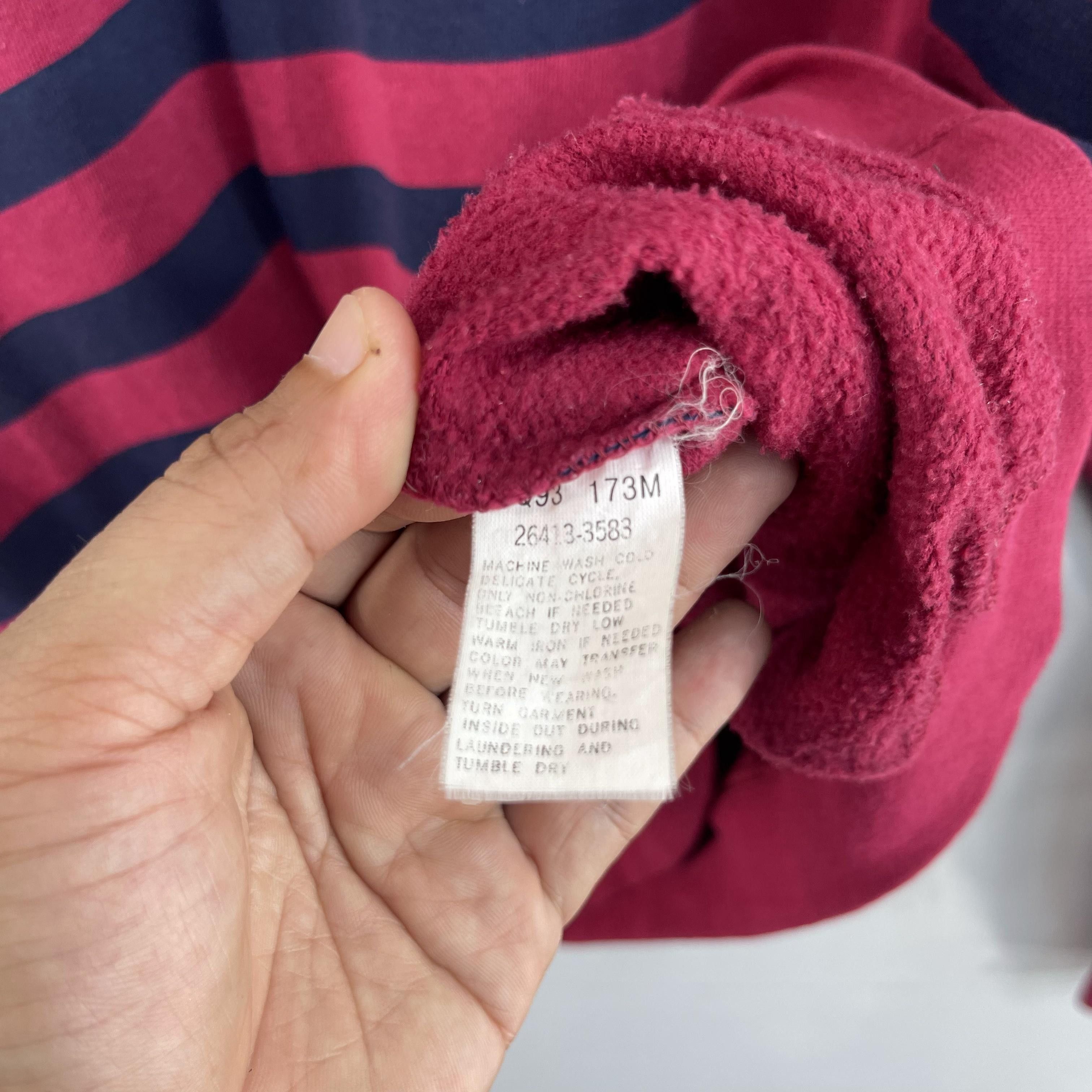 Dockers × Vintage Vintage DOCKERS Border Stripes Crewneck Sweatshirt Size US L / EU 52-54 / 3 - 4 Thumbnail
