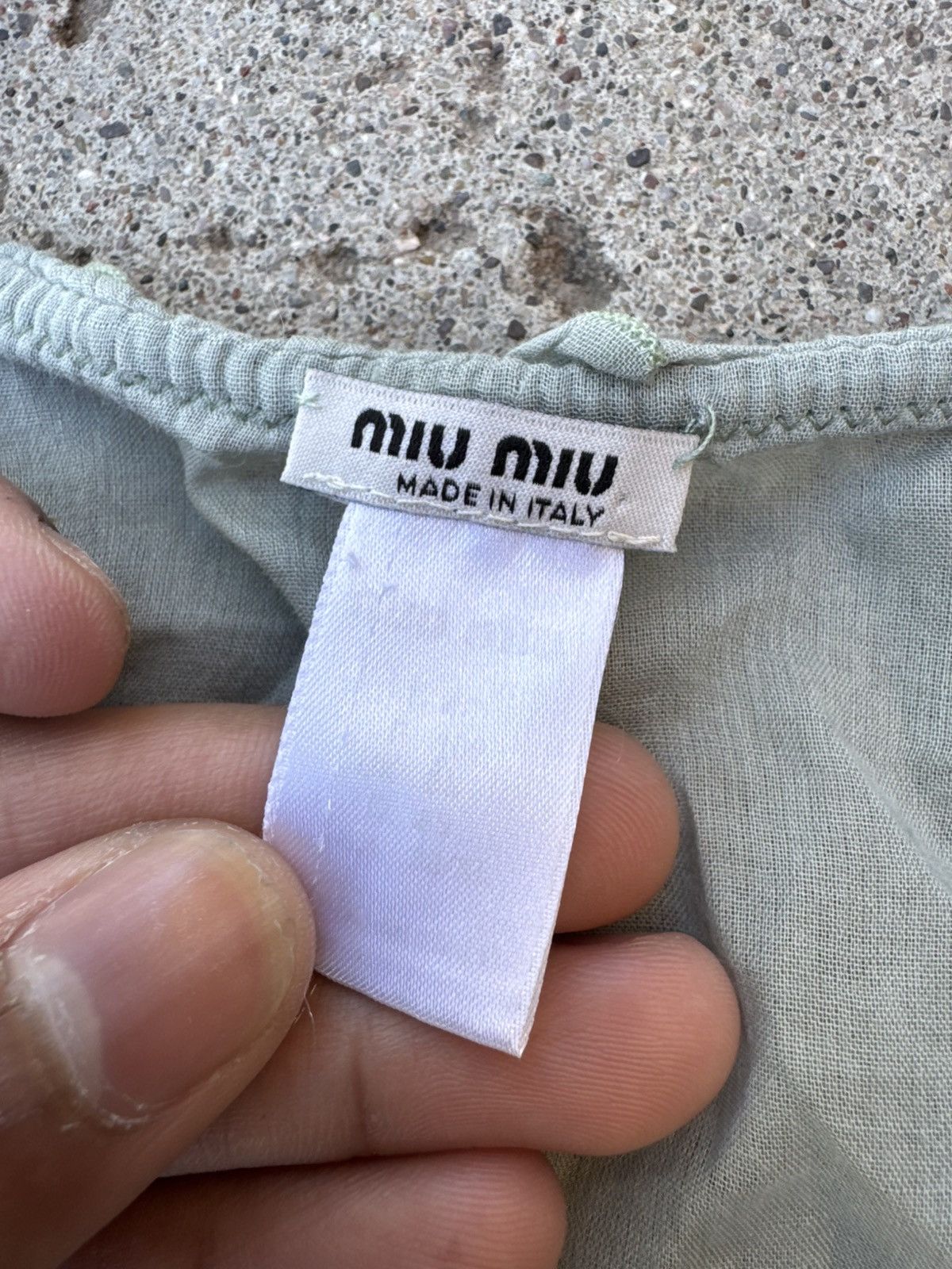 Miu Miu Miu Miu Vintage 2000s Mesh Too Size S / US 4 / IT 40 - 2 Thumbnail