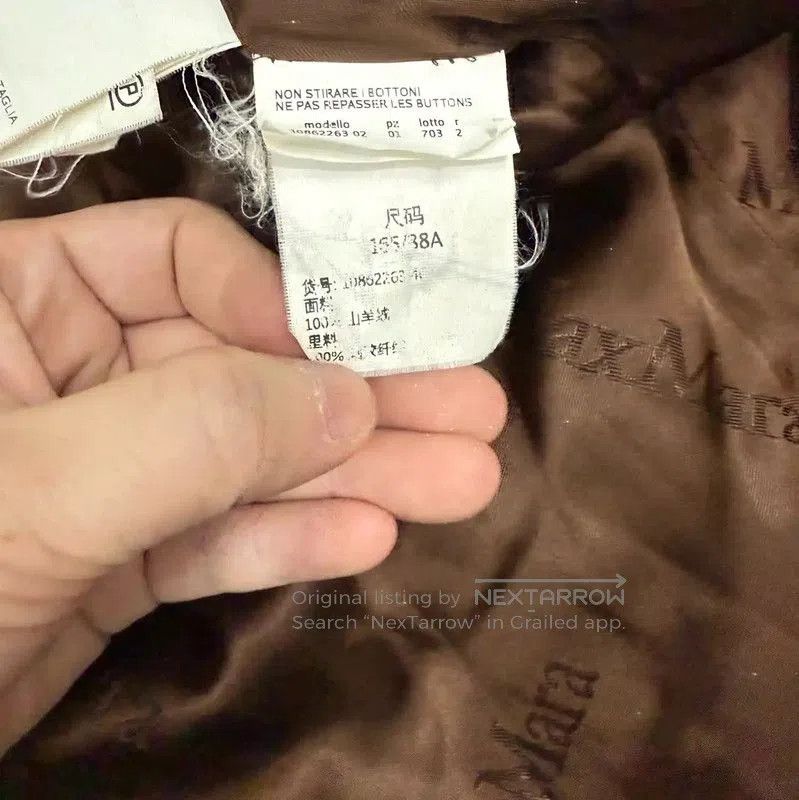 Max Mara MaxMara Brown Polyester Women's Coat . Size XL / US 12-14 / IT 48-50 - 4 Thumbnail