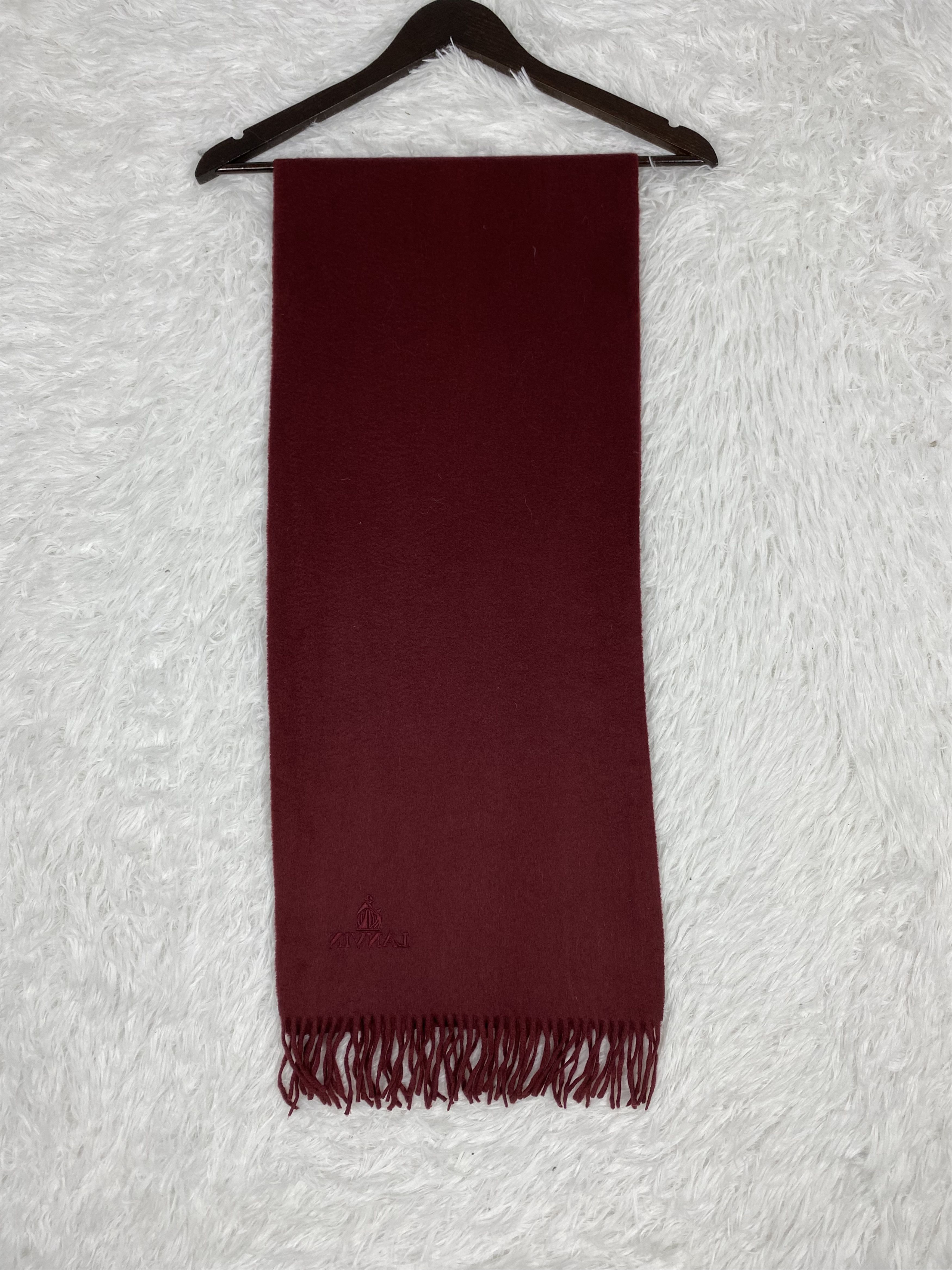 Lanvin Vintage Lanvin Cashmere Scarf / Muffler Neckwear PM0082 Size ONE SIZE - 7 Thumbnail