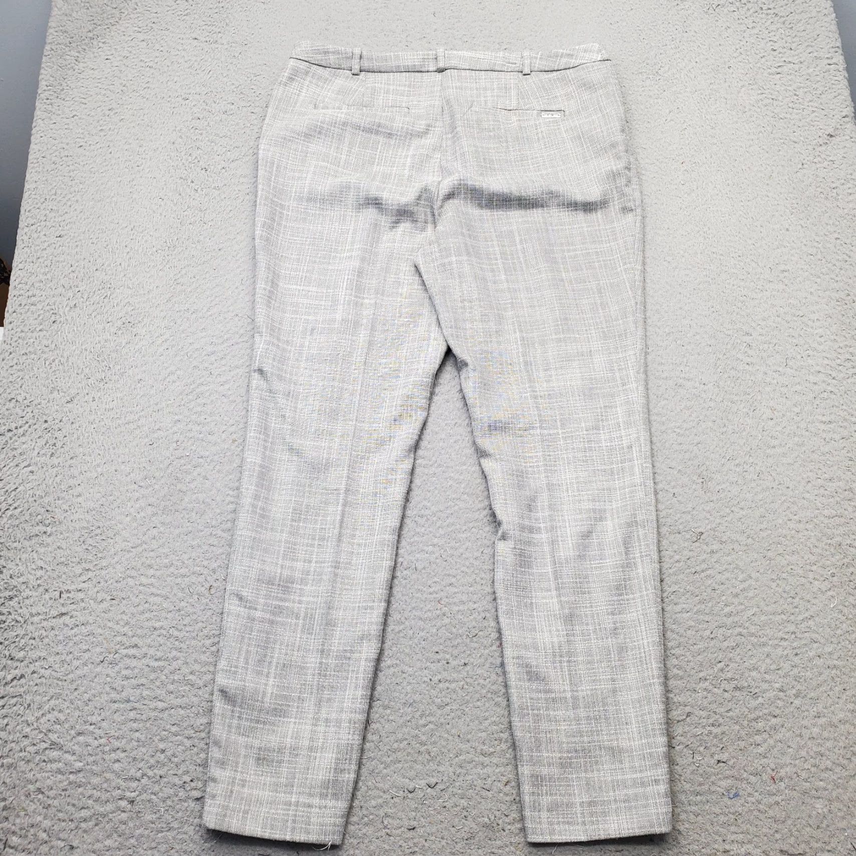 Calvin Klein Calvin Klein Pants Womens 8 Multi Stretch Regular Fit Straight Leg Low Waist Shirt Womens Size 8 Multicolor Casual Formal Business Dress Pants Size 30" / US 8 / IT 44 - 2 Thumbnail