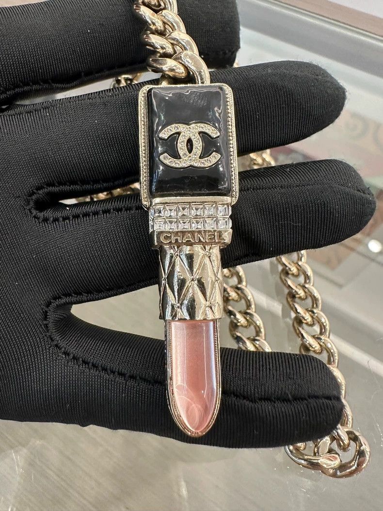Chanel Chanel Double C Logo Adjustable Choker Necklace Size ONE SIZE - 4 Thumbnail