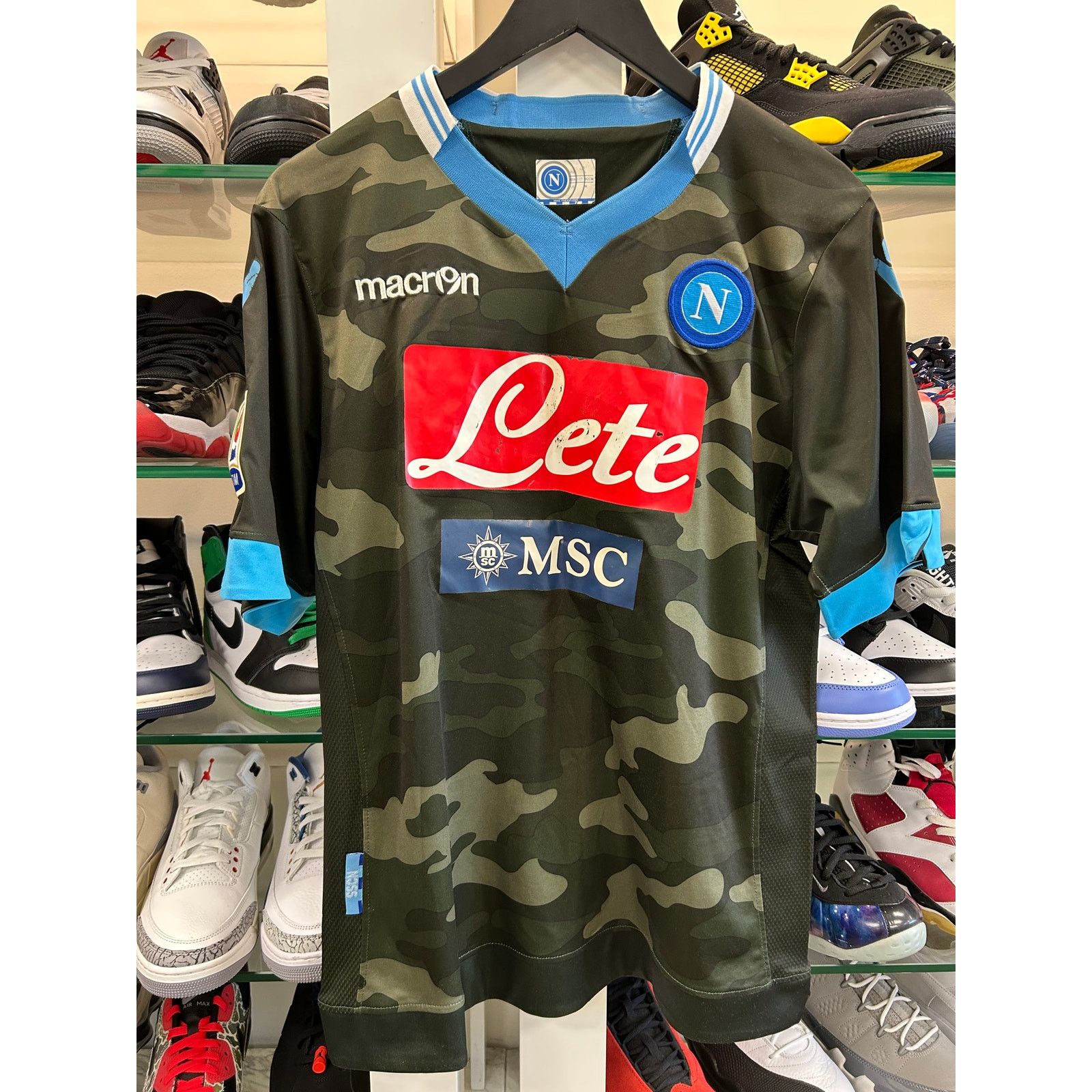 Nike SSC Napoli 2013/14 away football shirt camo flight M Medium Size US M / EU 48-50 / 2 - 1 Thumbnail