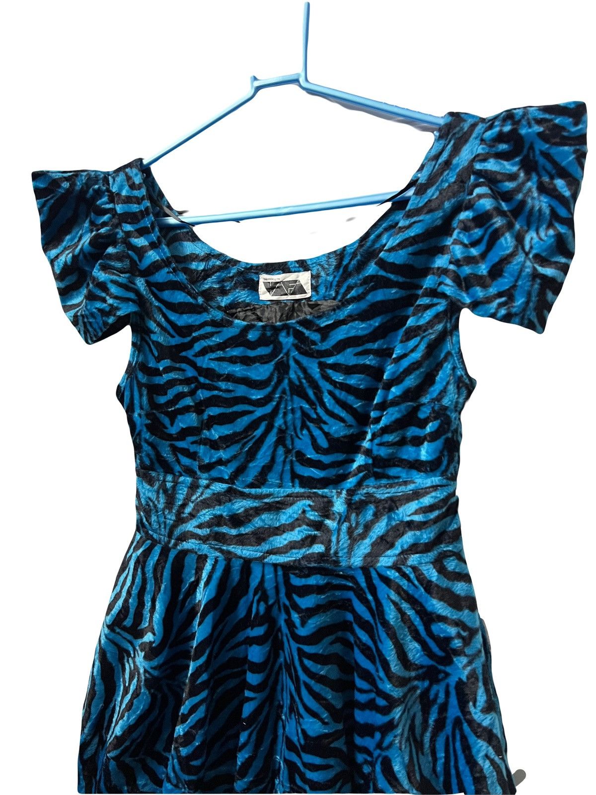 Tripp NYC Vintage zebra velvet pumpkin dress💙🦓 Size S / US 4 / IT 40 - 4 Thumbnail