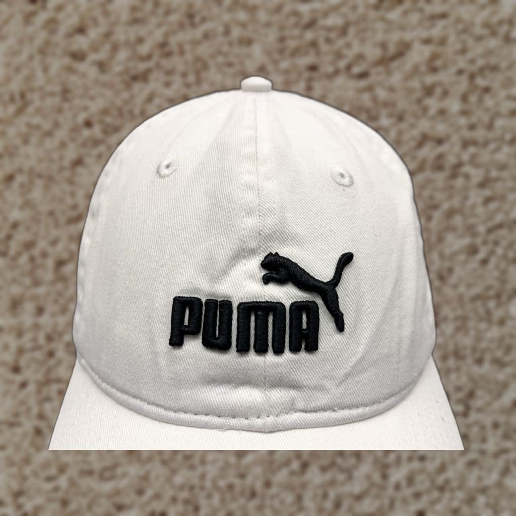 Puma PUMA Hat Cap Strap Back Adult One Size White Cotton Logo Outdoor Size ONE SIZE - 1 Thumbnail