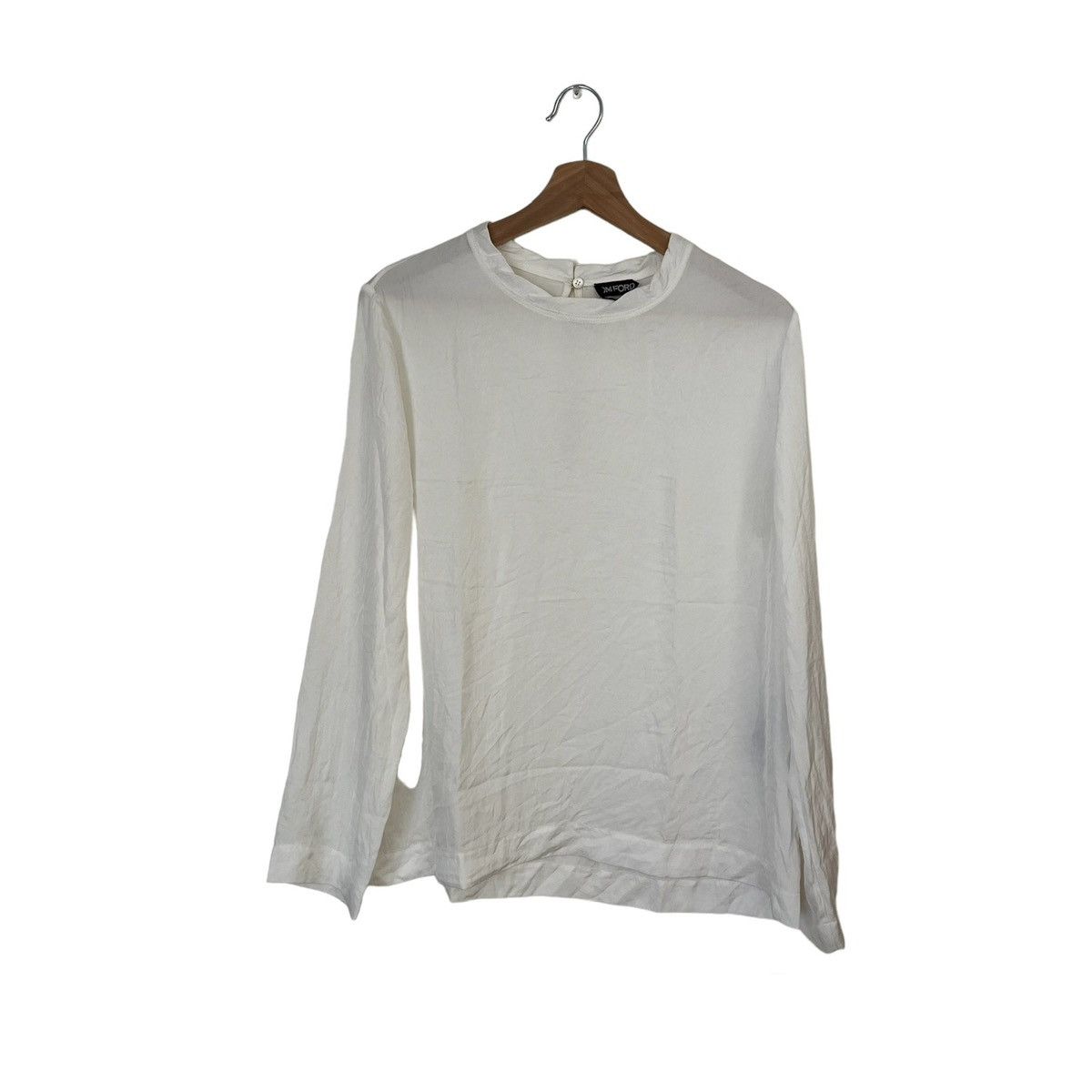 image of Tom Ford Longsleeve Blouse in White, Women's (Size XS)