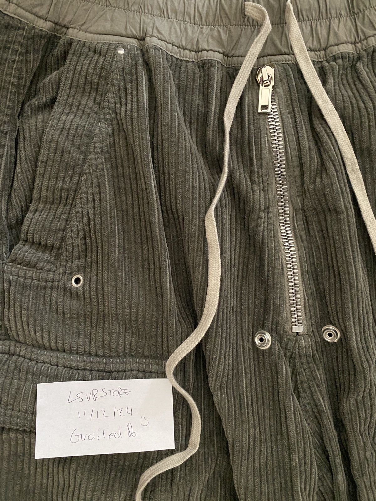 Rick Owens Rick Owens DRKSHDW Double Cargo Jumbo Belas Hus Blu Cord S Size US 30 / EU 46 - 9 Thumbnail