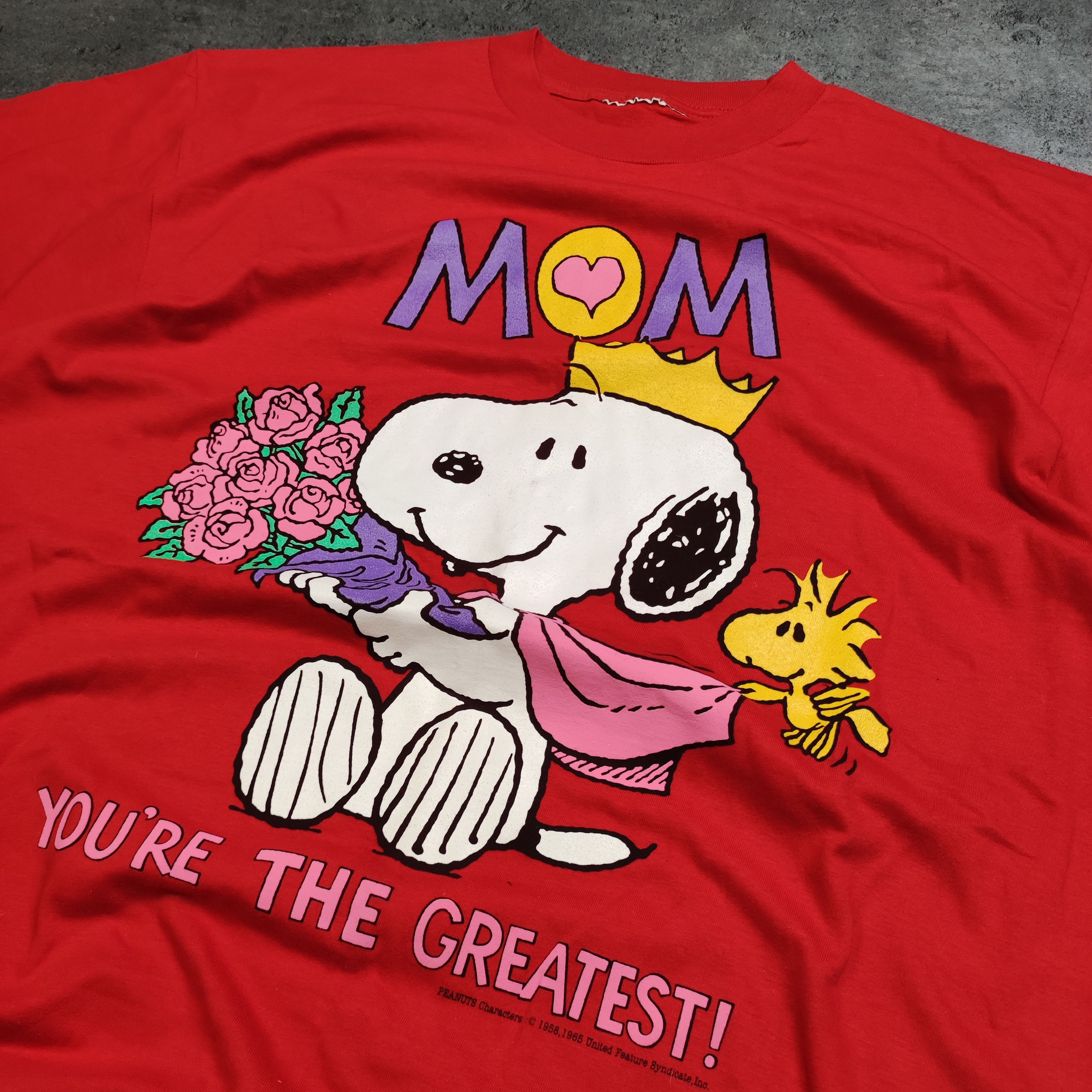 Peanuts × Vintage Vintage RARE 90s OG Peanuts Mom Day Merch Promo Tee Size US XL / EU 56 / 4 - 5 Thumbnail