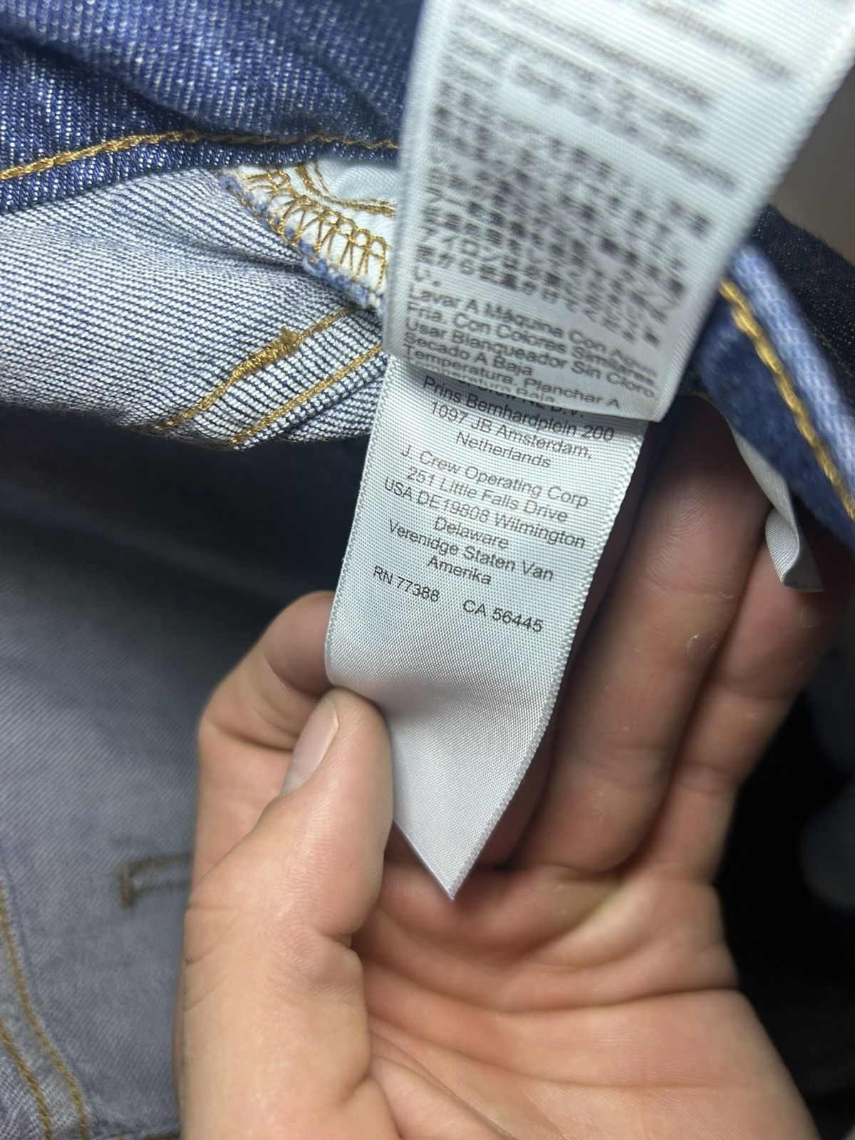 Vintage Baggy flared blue jeans Size US 33 - 15 Thumbnail
