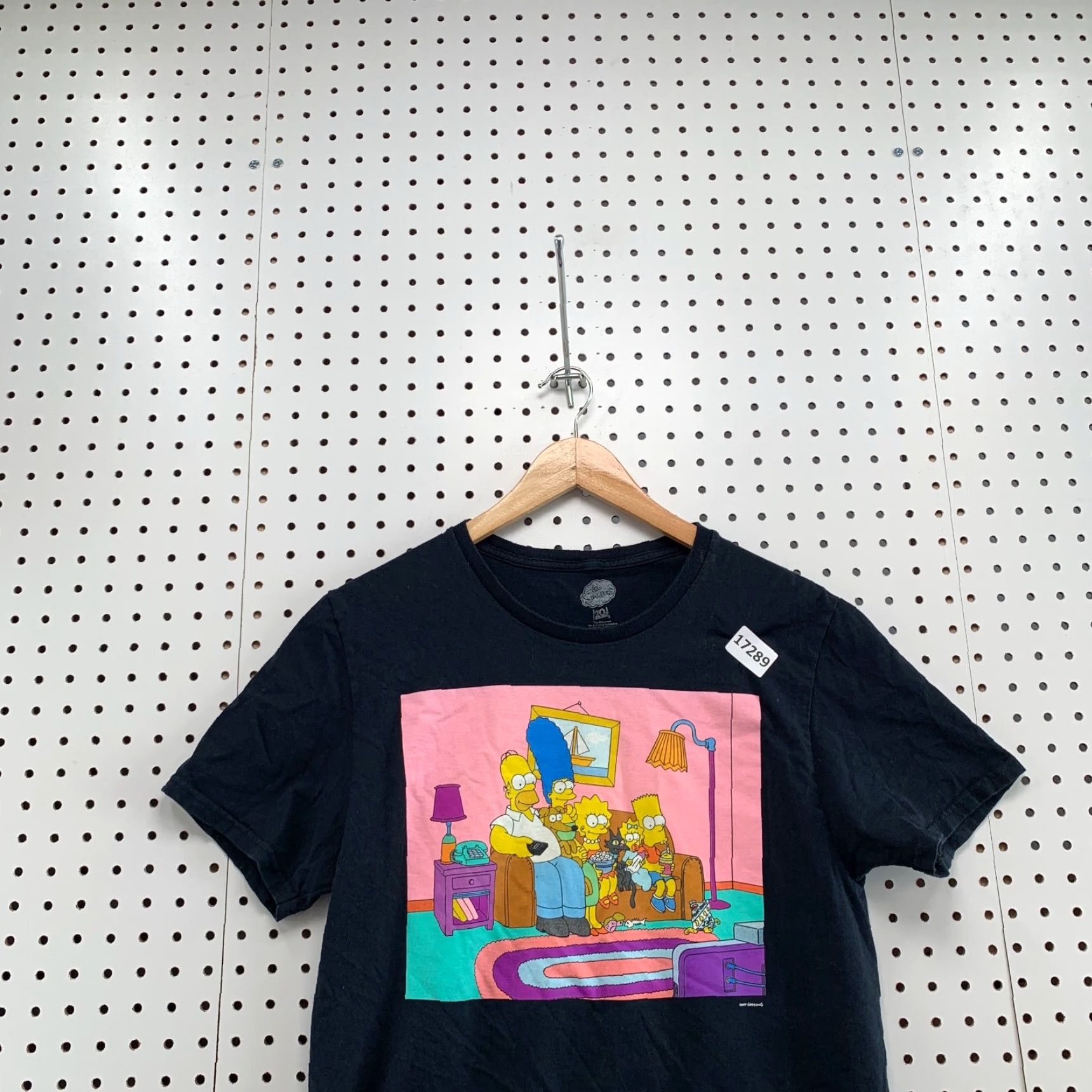 Vintage VINTAGE The Simpsons Shirt Black Adult Medium Fits 18X27 Short Sleeve Couch Cartoon TV T Size US M / EU 48-50 / 2 - 5 Thumbnail