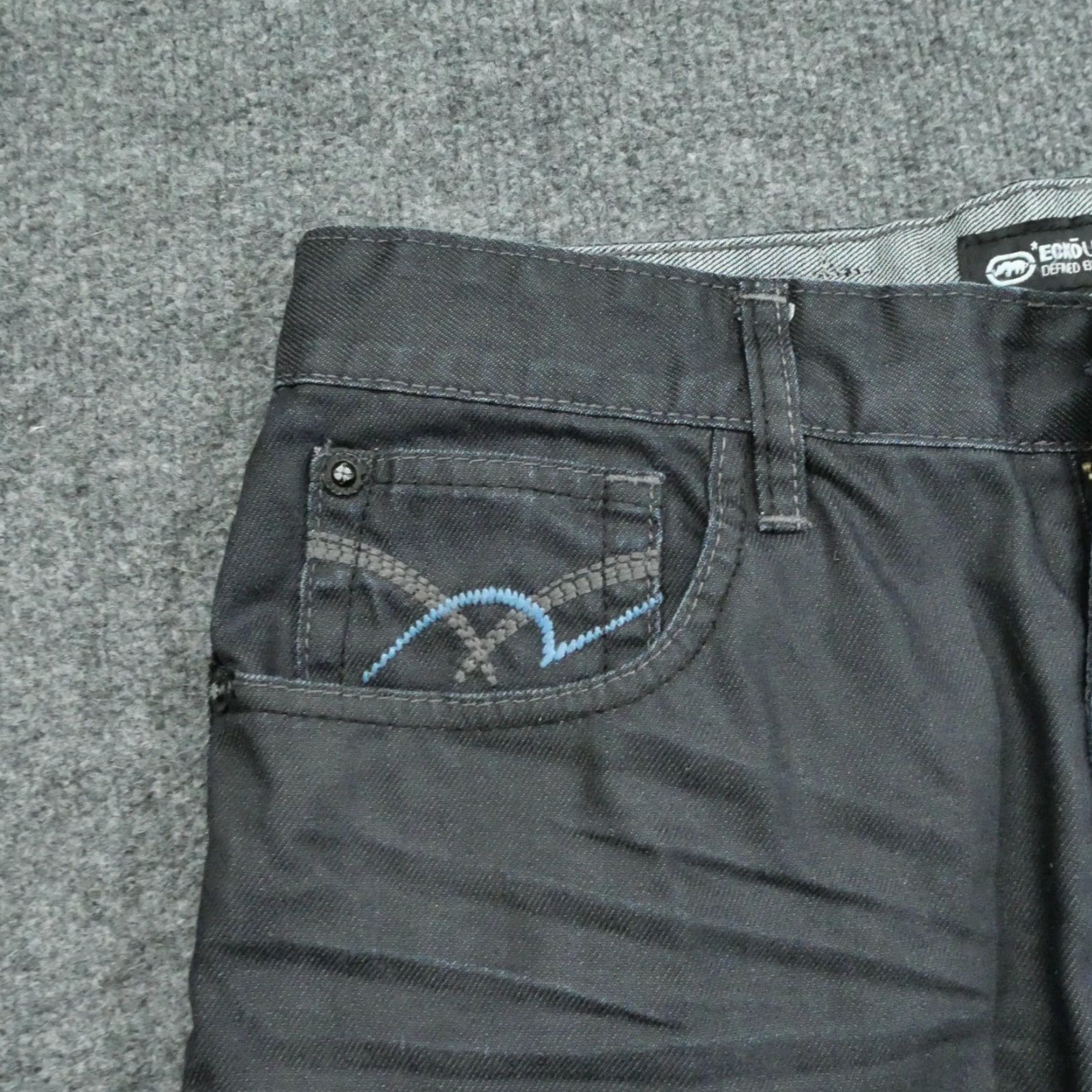 Ecko Unltd. VINTAGE Ecko Unltd. Jeans Men 34 34x32 Blue Dark Wash Straight Leg 5-Pocket Denim Cotton Zip Size US 34 / EU 50 - 3 Thumbnail