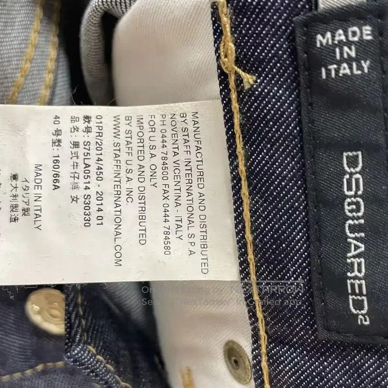 Dsquared2 DSQUARED2 Blue Cotton Women's Jeans with Floral Appliqués . Size 23" - 8 Thumbnail