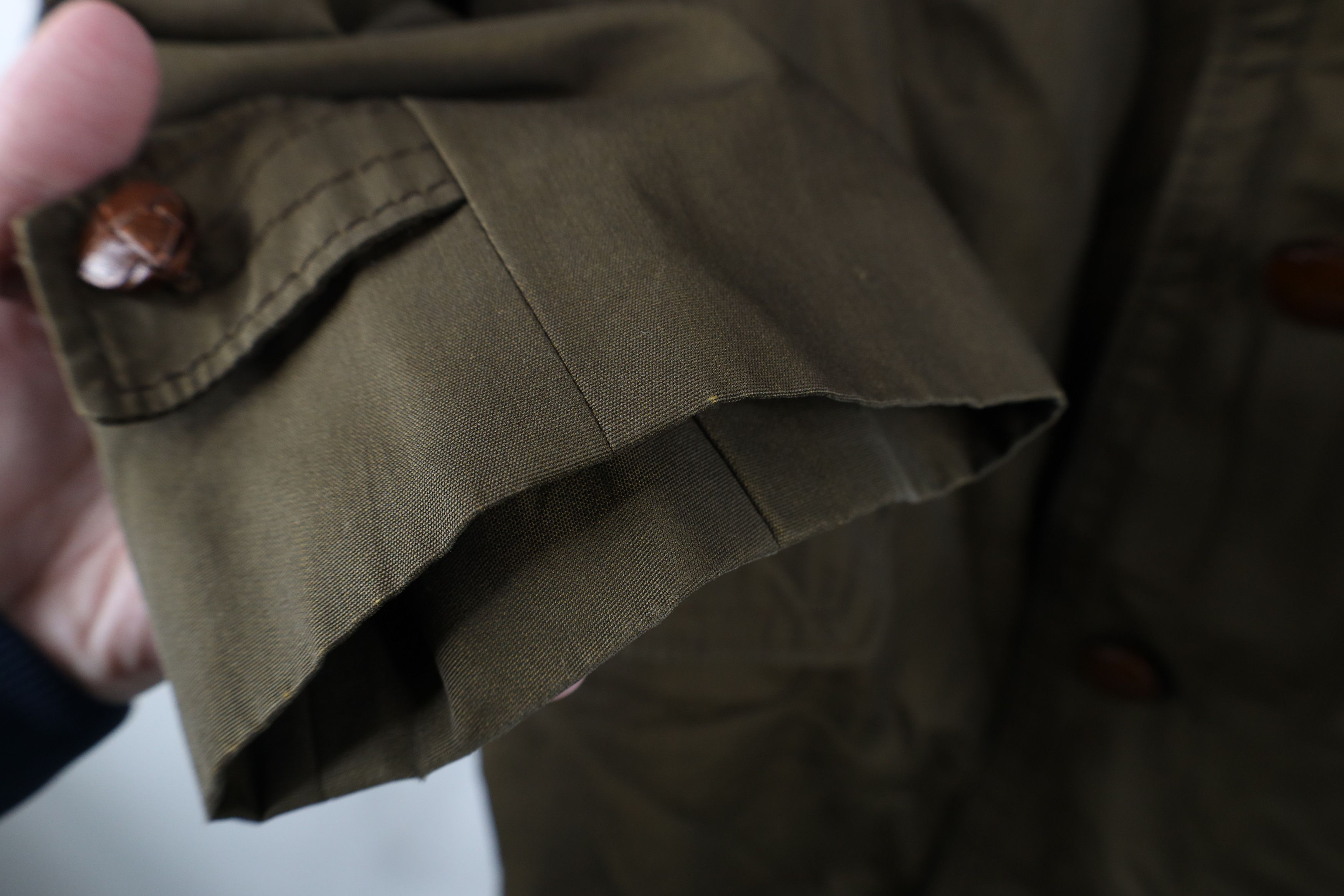 Vintage Vintage 60s 70s Streetwear Cotton Rain Coat Jacket Brown Size US XXL / EU 58 / 5 - 4 Thumbnail