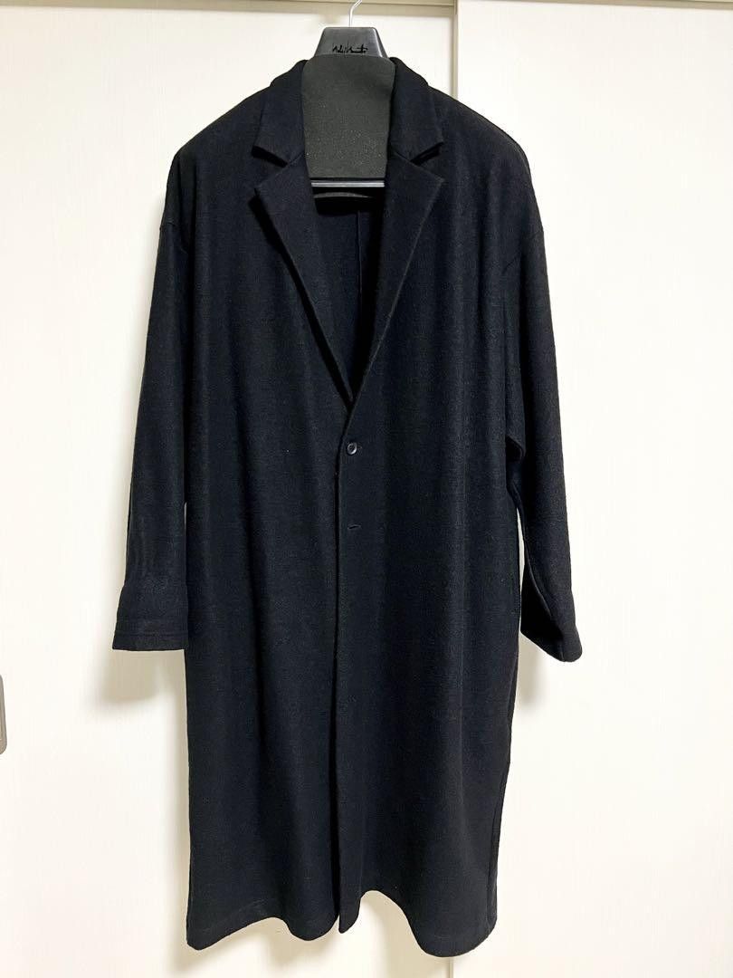 image of Yohji Yamamoto Pour Homme 21Aw Wool Coat in Black, Men's (Size Large)
