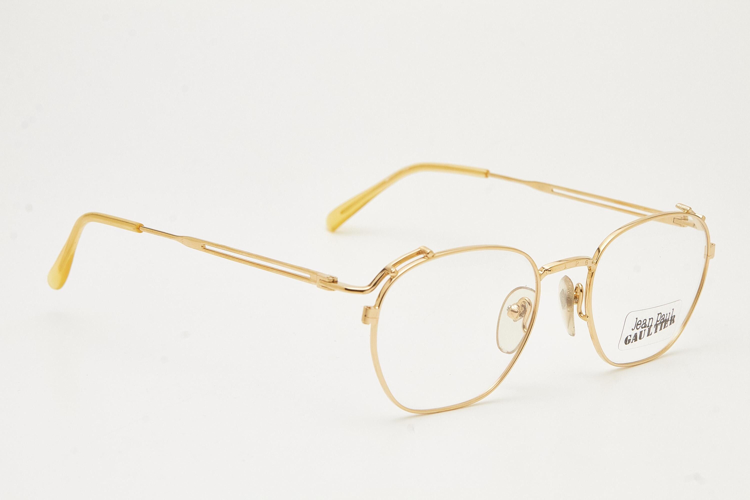 Jean Paul Gaultier Jean Paul Gaultier 55-3173 Gold Plated Oval Eyeglasses Size ONE SIZE - 11 Thumbnail