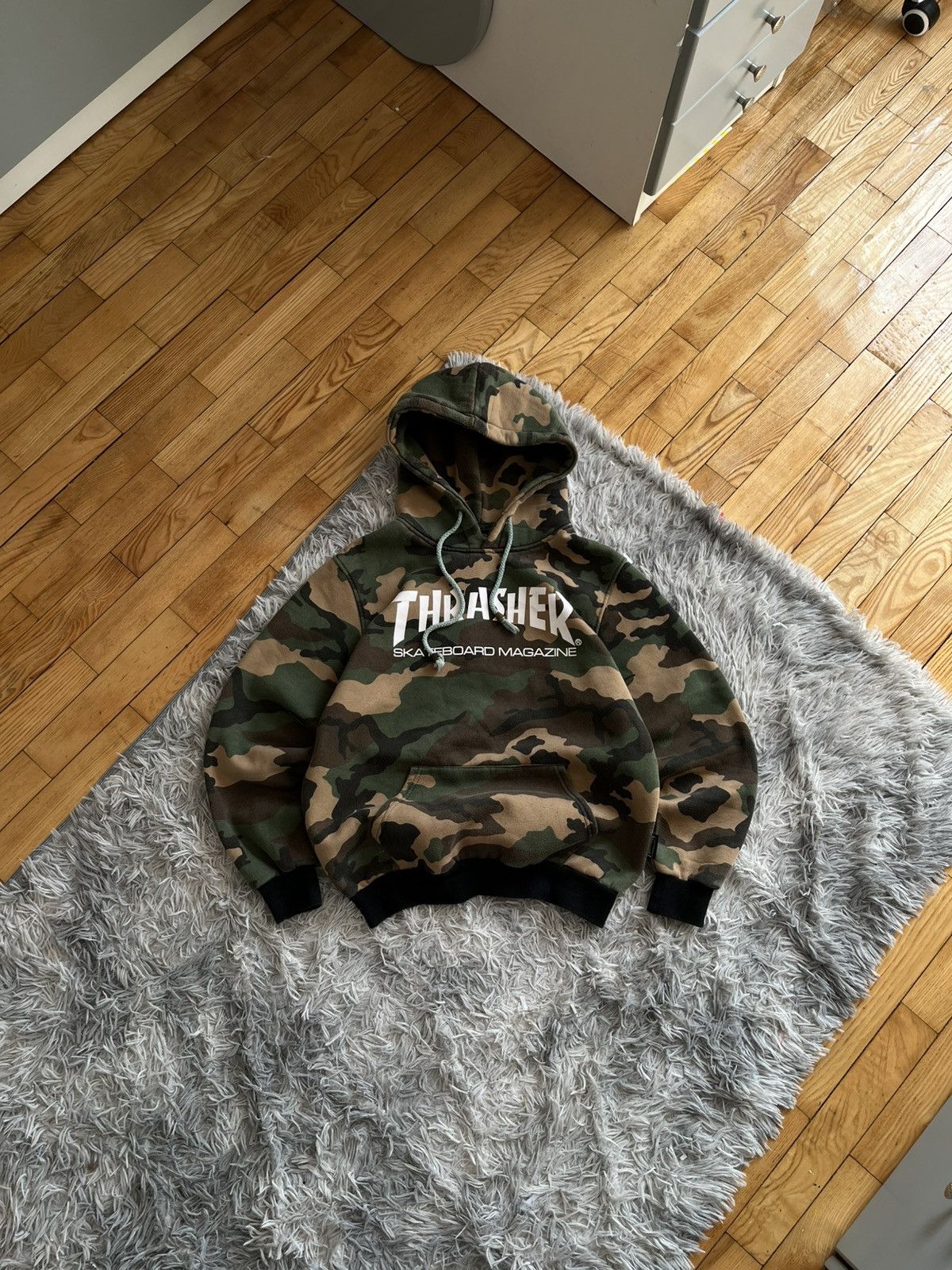 Thrasher Vintage Thrasher Camo Hoodie Skateboard Size L Size US M / EU 48-50 / 2 - 1 Thumbnail