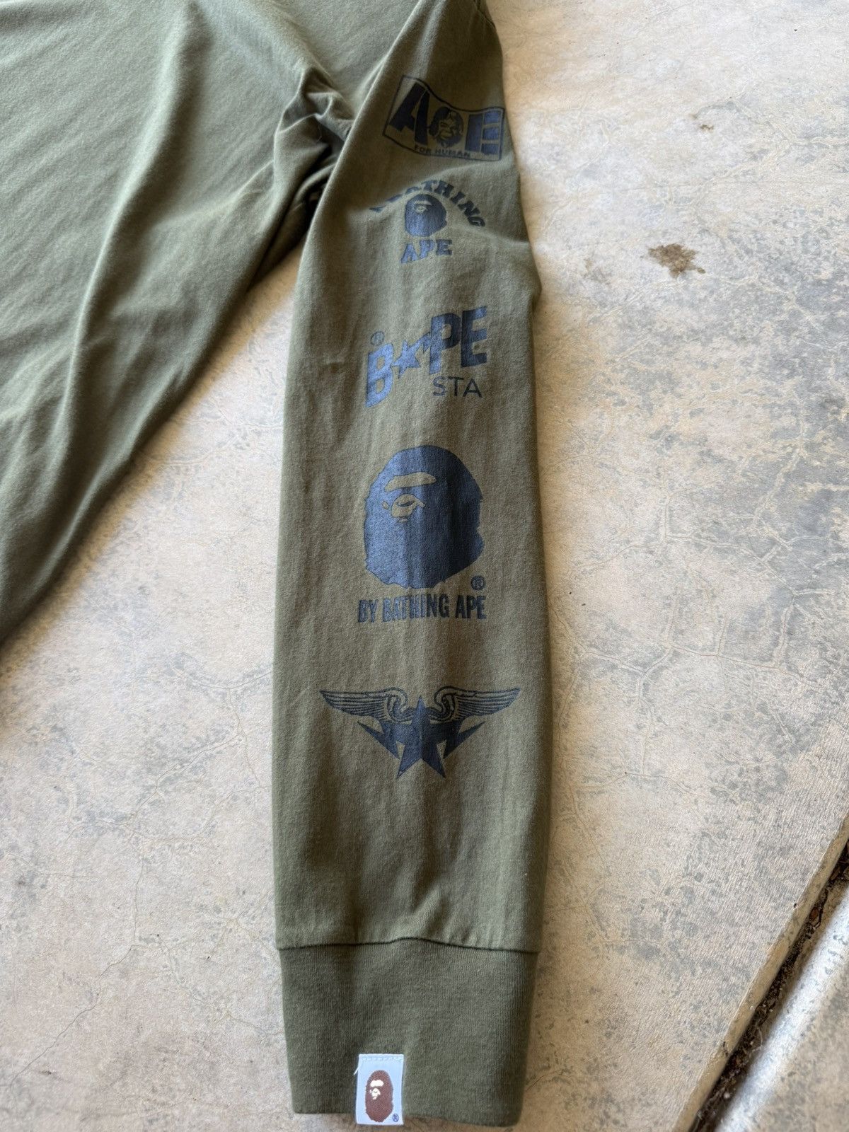 Bape Bape Multi Logo Long Sleeve Tee Size US M / EU 48-50 / 2 - 3 Thumbnail