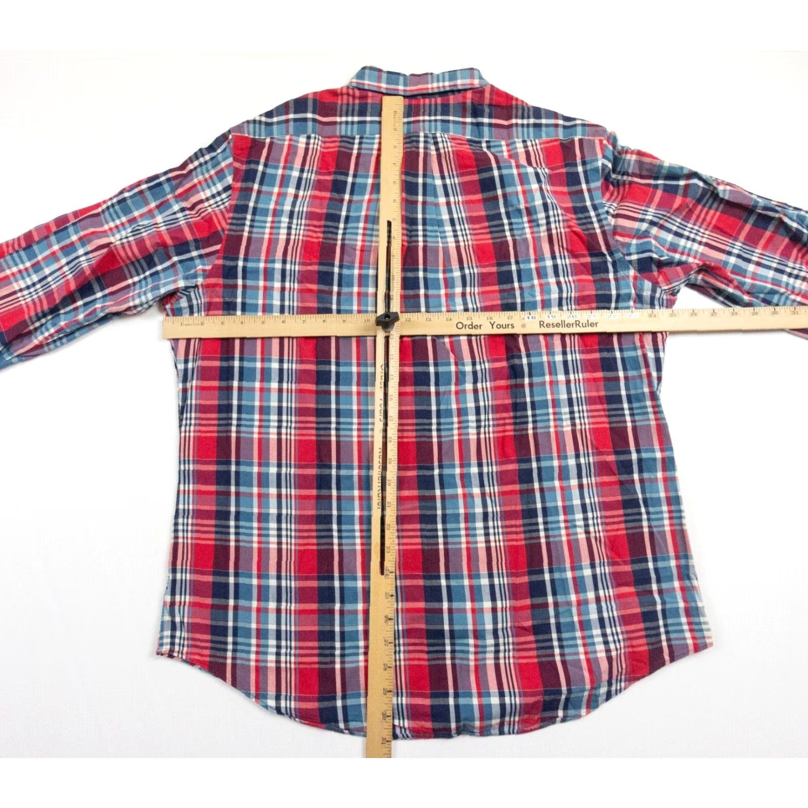 Ralph Lauren Ralph Lauren Button-Down Shirt Men XL Red Check Plaid Custom Fit Long Sleeve Button-Up Shirt - Preppy Style, Men’s XL Red Polo DLX? Size US XL / EU 56 / 4 - 7 Thumbnail