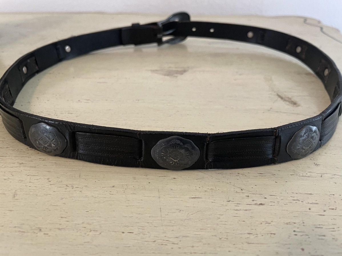Cole Haan × Vintage Conch Embellished Belt Size 36 - 5 Thumbnail