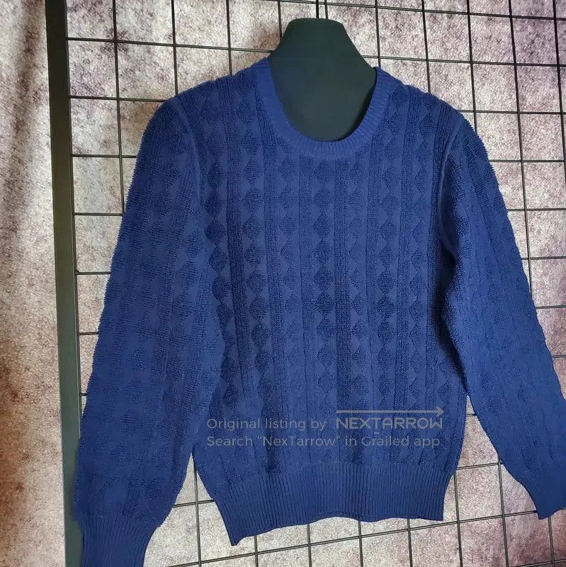 Dior Dior Navy Wool Blend Embroidered Sweater . Size M / US 6-8 / IT 42-44 - 3 Thumbnail