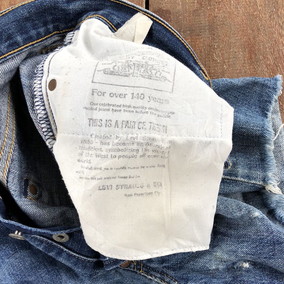 Levi's Vintage Levi's 702 Big E Selvedge Denim Pants Size US 33 - 12 Thumbnail