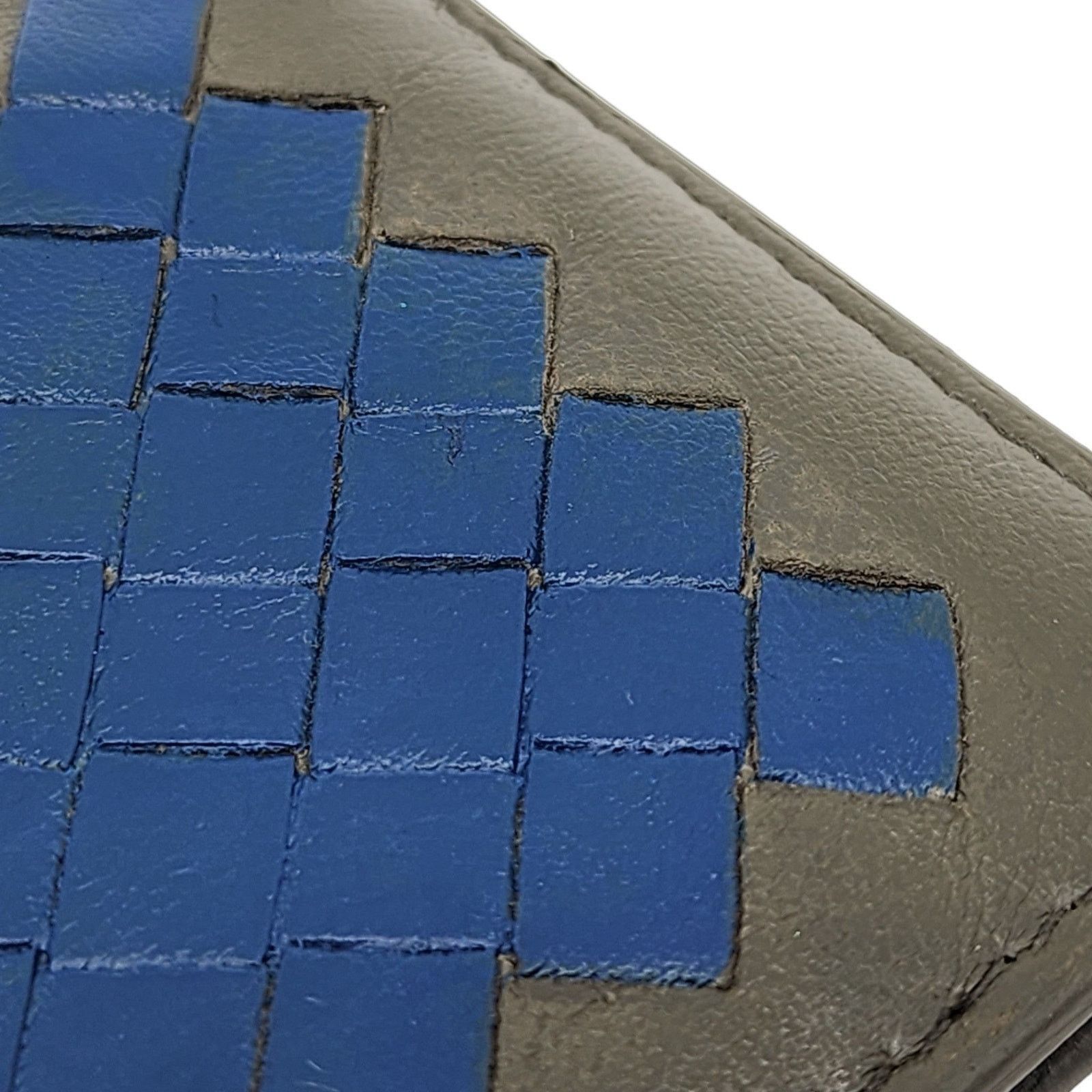 Bottega Veneta Nappa Intrecciato Bi-Fold Wallet in Gray Blue Size ONE SIZE - 9 Thumbnail