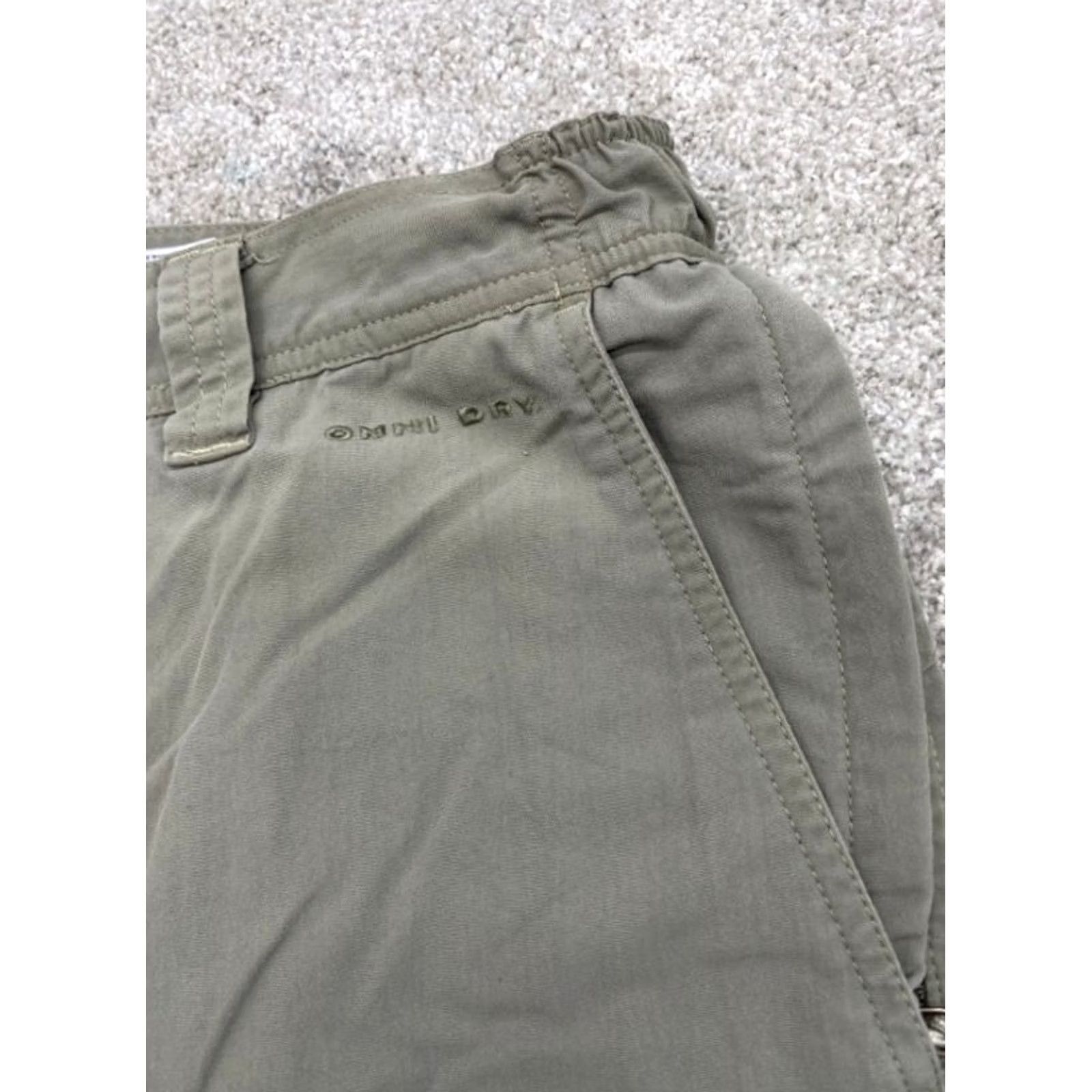 Olive Columbia GRT Cargo Shorts Men Large 32 Olive Green Pockets Outdoor Work 6153 Size US 33 - 4 Thumbnail