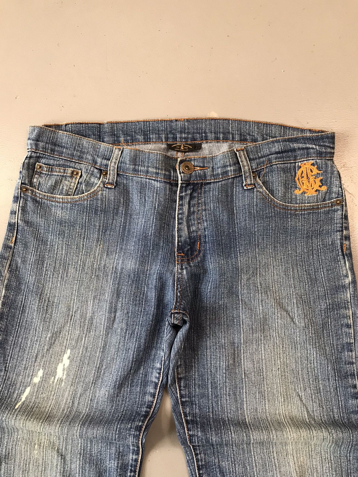 Christian Audigier × Ed Hardy × Vintage Rare vintage Christian Audigier embroidered denim Size US 37 - 7 Thumbnail