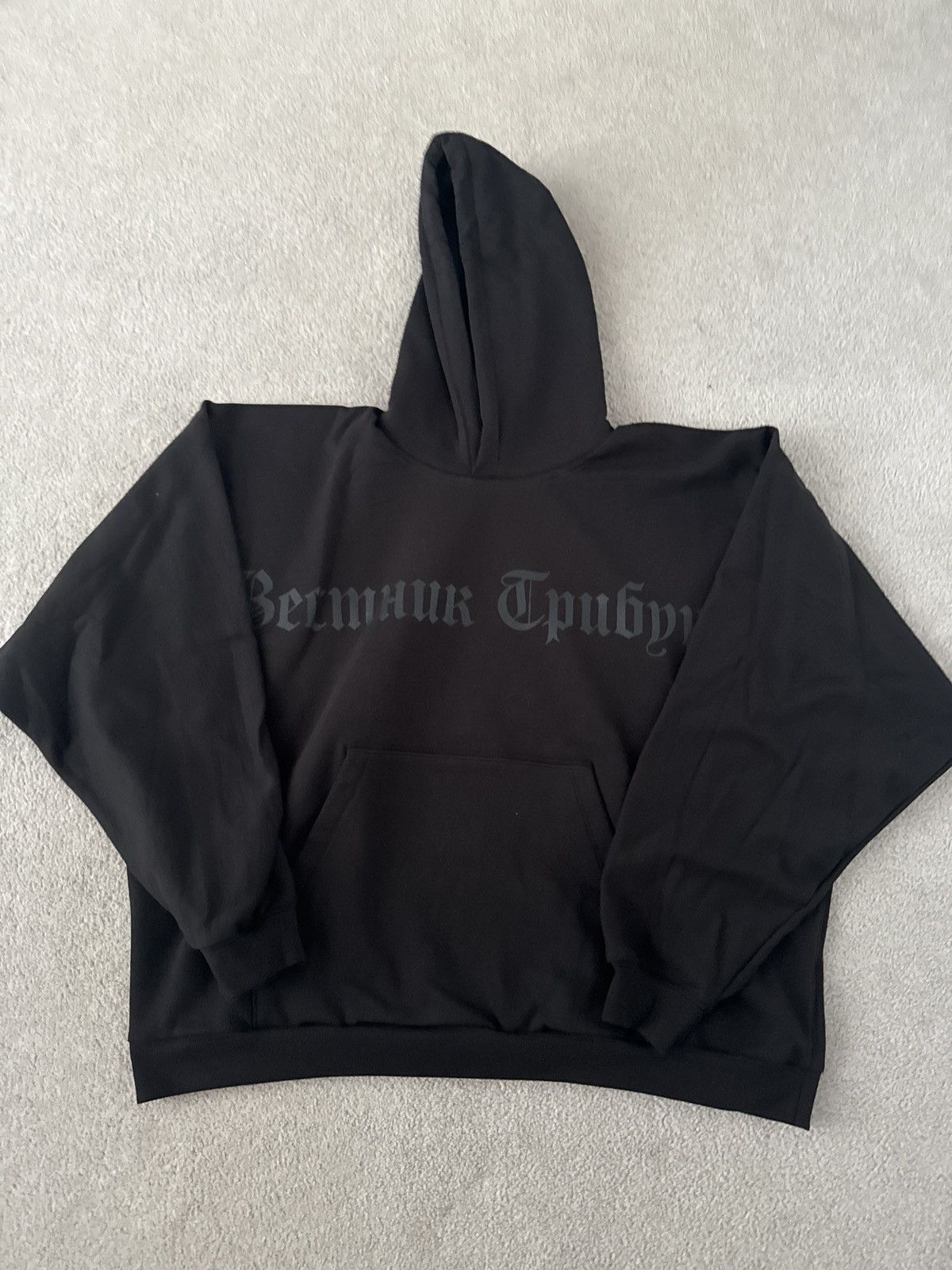 トップス yzy gosha rubchinskiy HD-01 hoodie brack Yeezy x Gosha Rubchinskiy YZY Black Dogs Hoodie Black 100