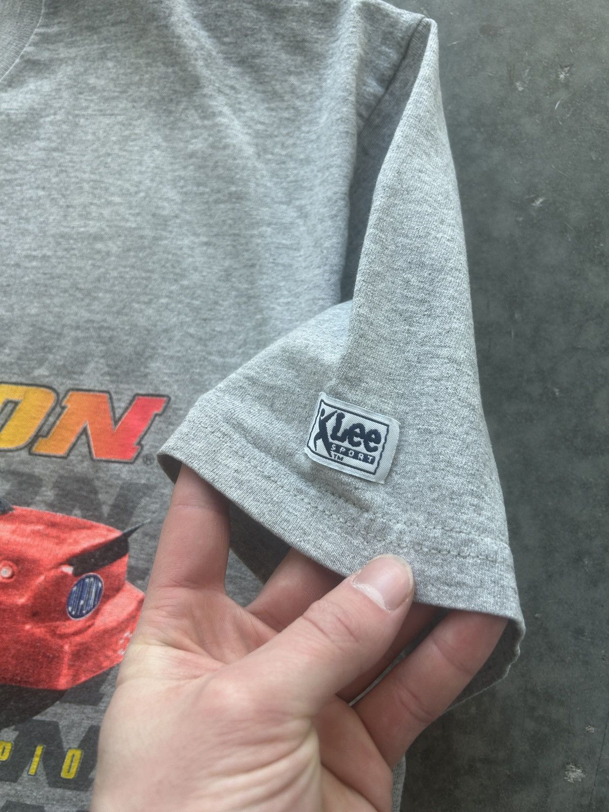 Lee × NASCAR × Vintage Vintage 90s NASCAR Jeff Gordon Graphic Tee Nutmeg Lee Sports Size US XL / EU 56 / 4 - 4 Thumbnail