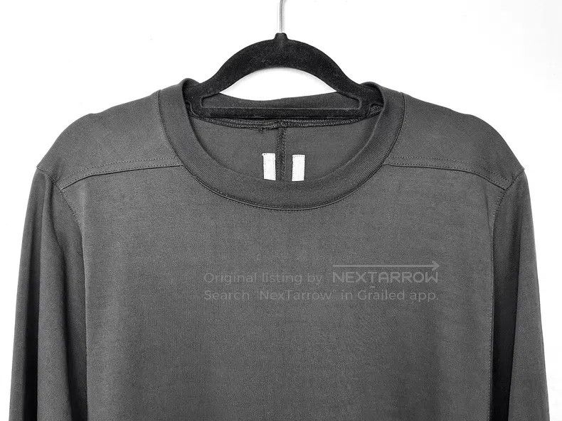 Rick Owens Rick Owens 2015 SS Long Black Crew Neck short sleeves Size US L / EU 52-54 / 3 - 2 Thumbnail