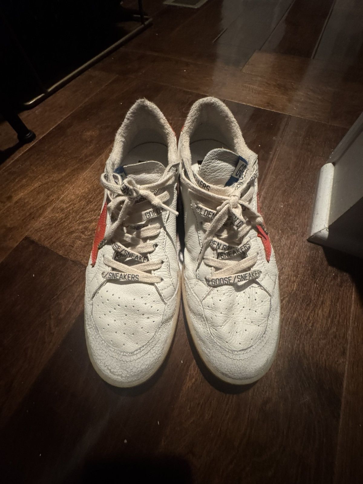 Golden Goose Golden Goose Ball Star “White Orange” Size US 6.5 / EU 39-40 - 2 Thumbnail