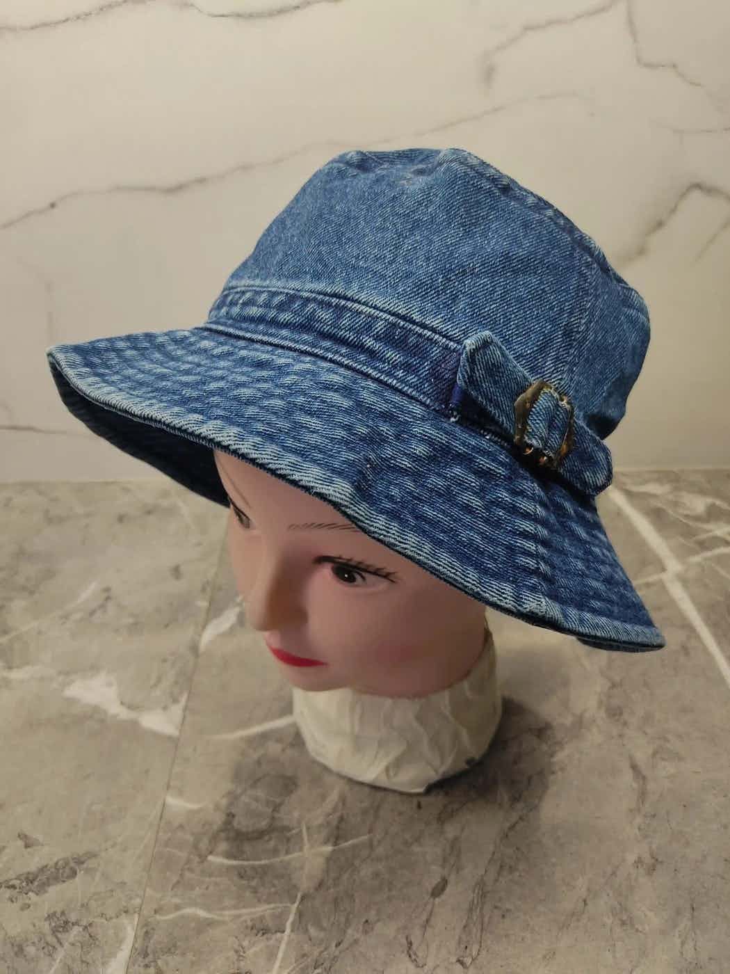 Japanese Brand Vintage Japanese Brand Denim Style Bucket Hat Size ONE SIZE - 1 Thumbnail