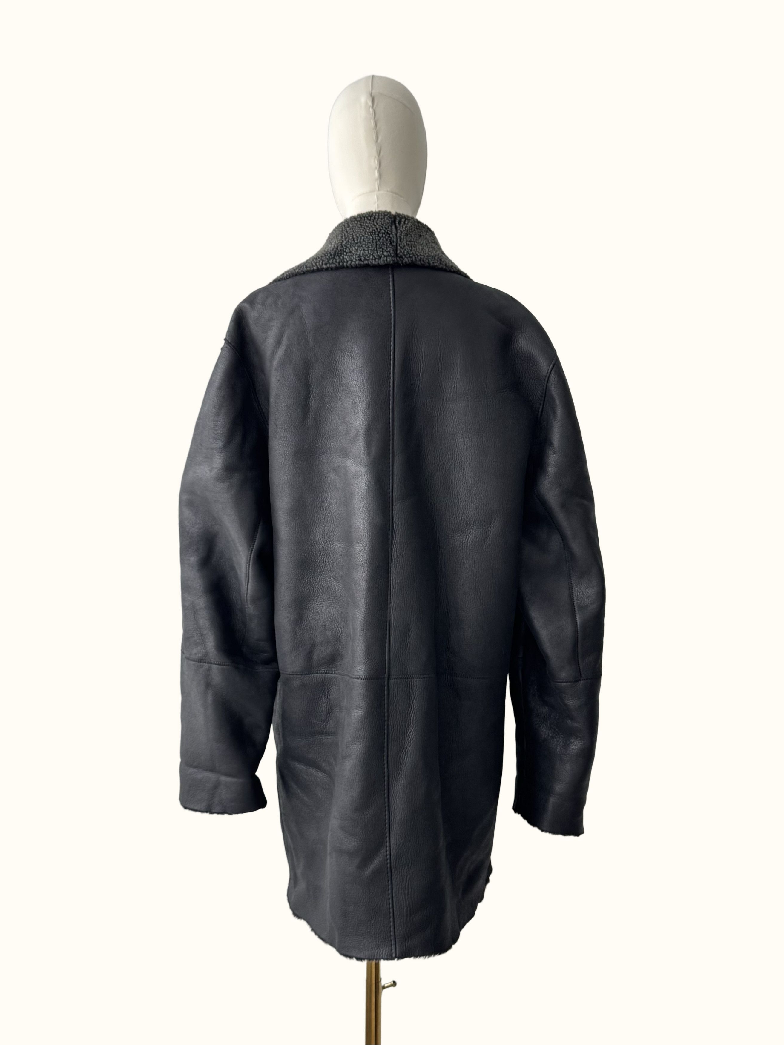 Vintage Vintage Real Shearling Coat (B250)D15E2 Size US XL / EU 56 / 4 - 4 Thumbnail