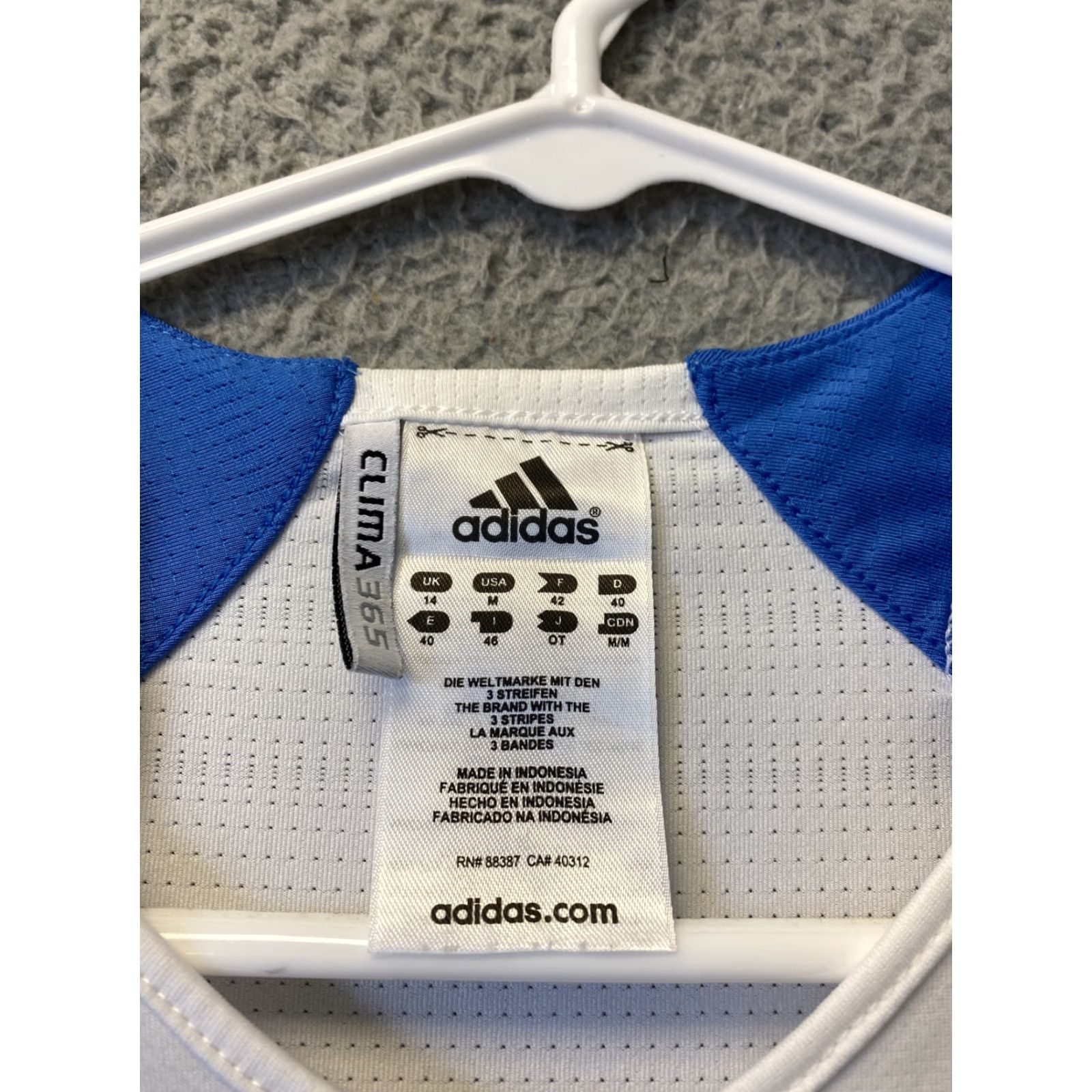 Adidas Adidas Women’s Shirt Long Sleeve Size Medium (18-20) V-Neck Pullover Regular Activewear Outdoor Sports Running & Jogging Solid White Size M / US 6-8 / IT 42-44 - 3 Thumbnail