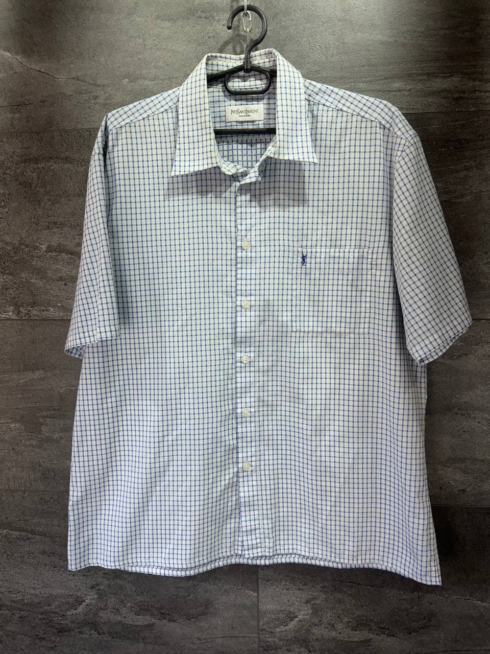 Yves Saint Laurent Vintage YSL Yves Saint Laurent Shirt Button Up Size US XL / EU 56 / 4 - 1 Thumbnail