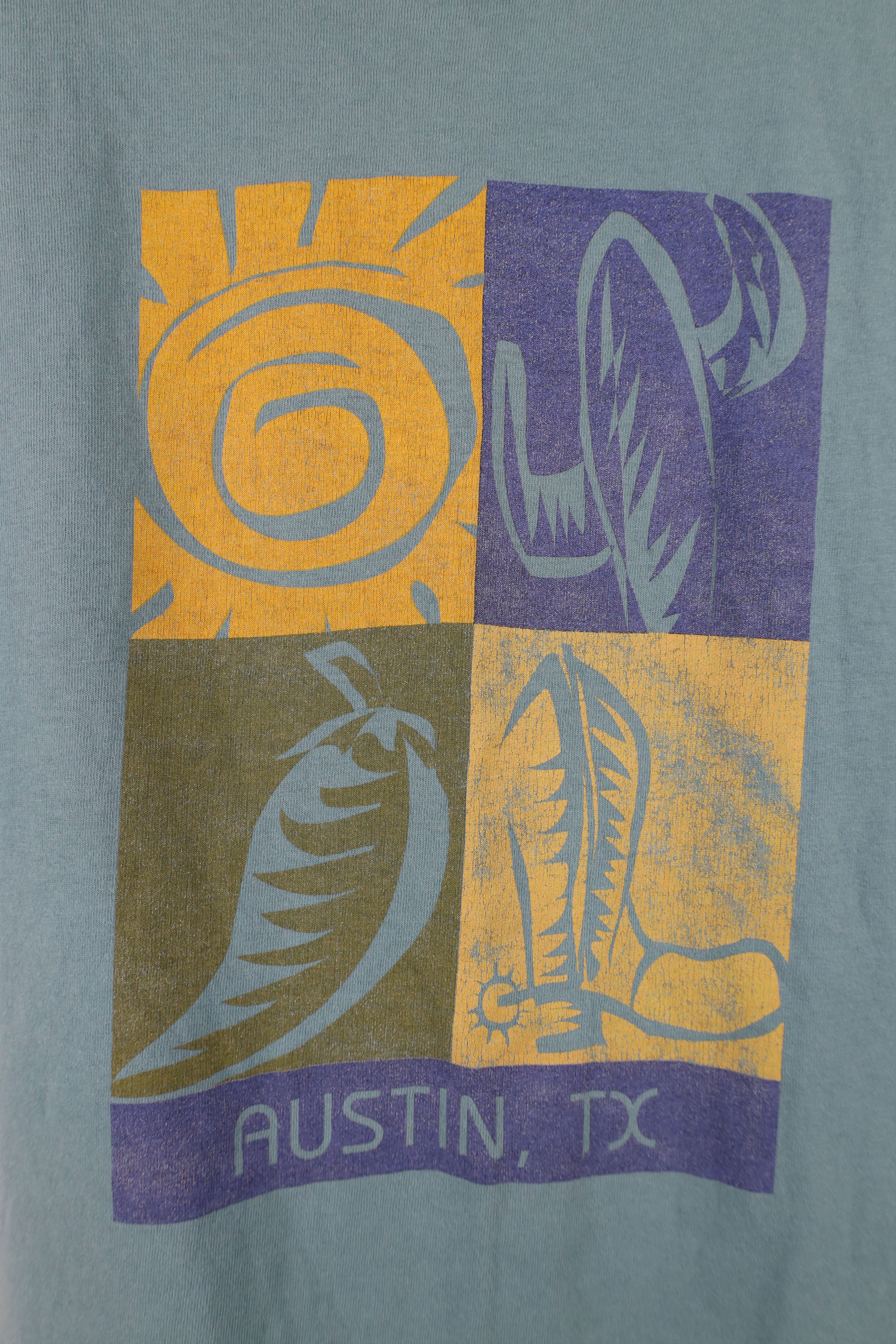 Vintage Vintage 90s Streetwear Austin Texas Night Sleep T-Shirt USA Size ONE SIZE - 4 Thumbnail