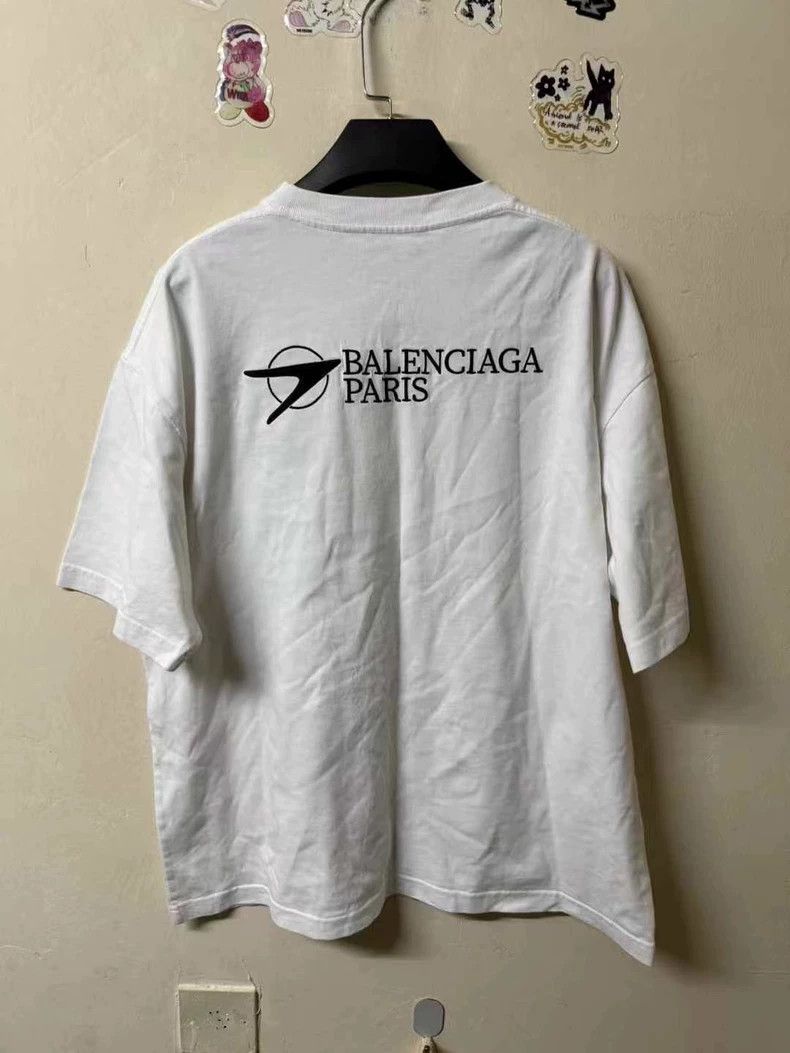 Balenciaga Balenciaga Boomerang embroidered logo short sleeve Size US M / EU 48-50 / 2 - 2 Thumbnail
