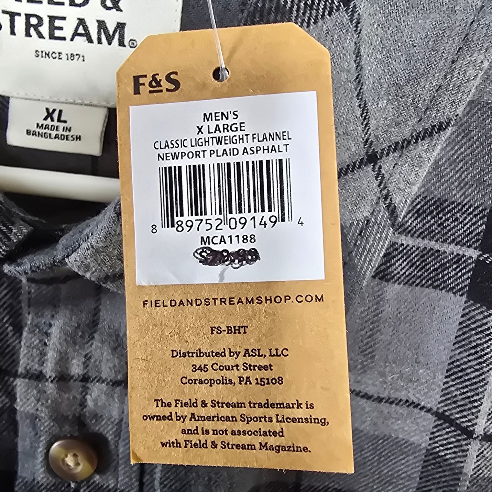 Field & Stream Field & Stream Lighweight Flannel Plaid Shirt XL NWT Size US XL / EU 56 / 4 - 4 Thumbnail