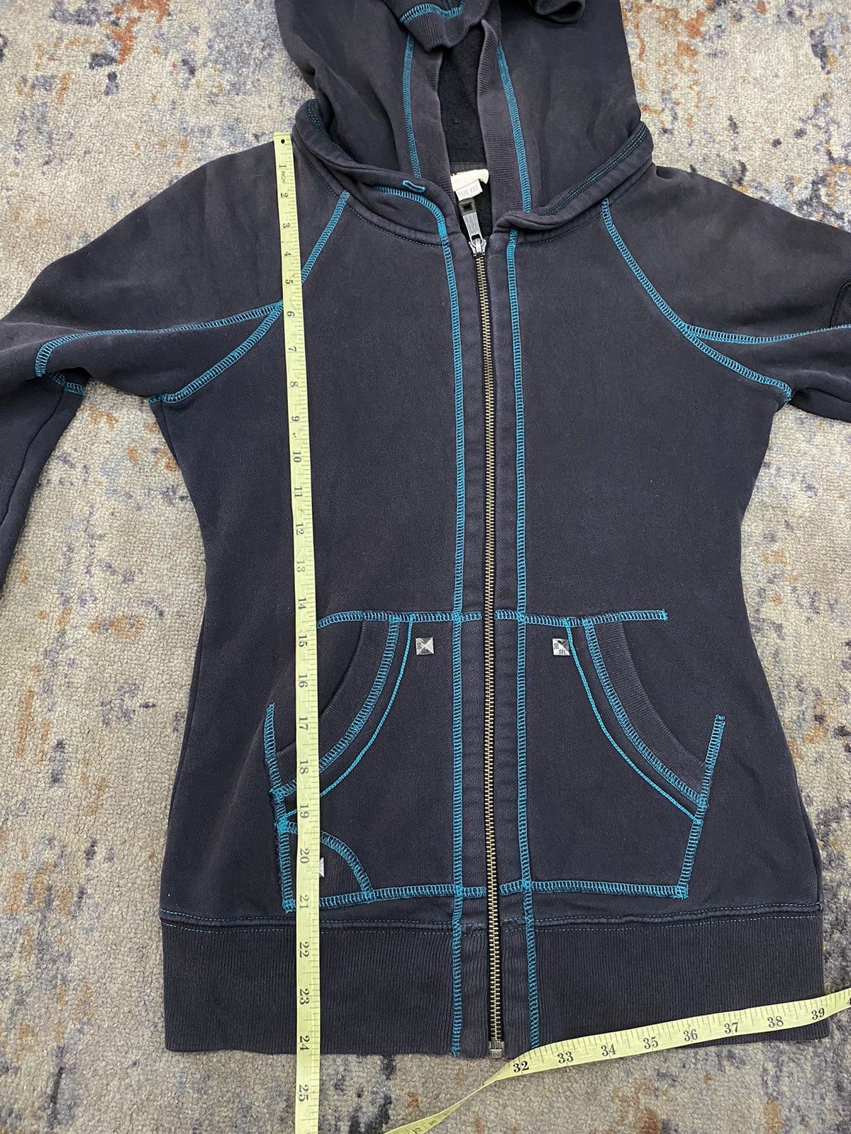 Diesel × Vintage Diesel stitch blue hoodie ifsixwasnine style Size US S / EU 44-46 / 1 - 9 Thumbnail